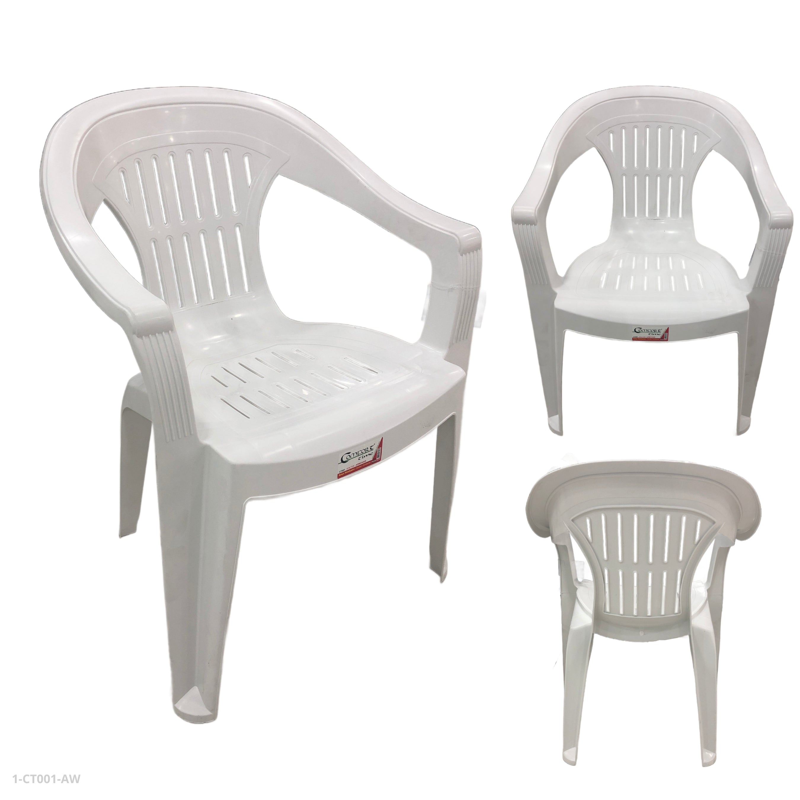 SILLAS PLASTICAS LEYLAK 59CM*60.5CM*77.5CM BLANCO