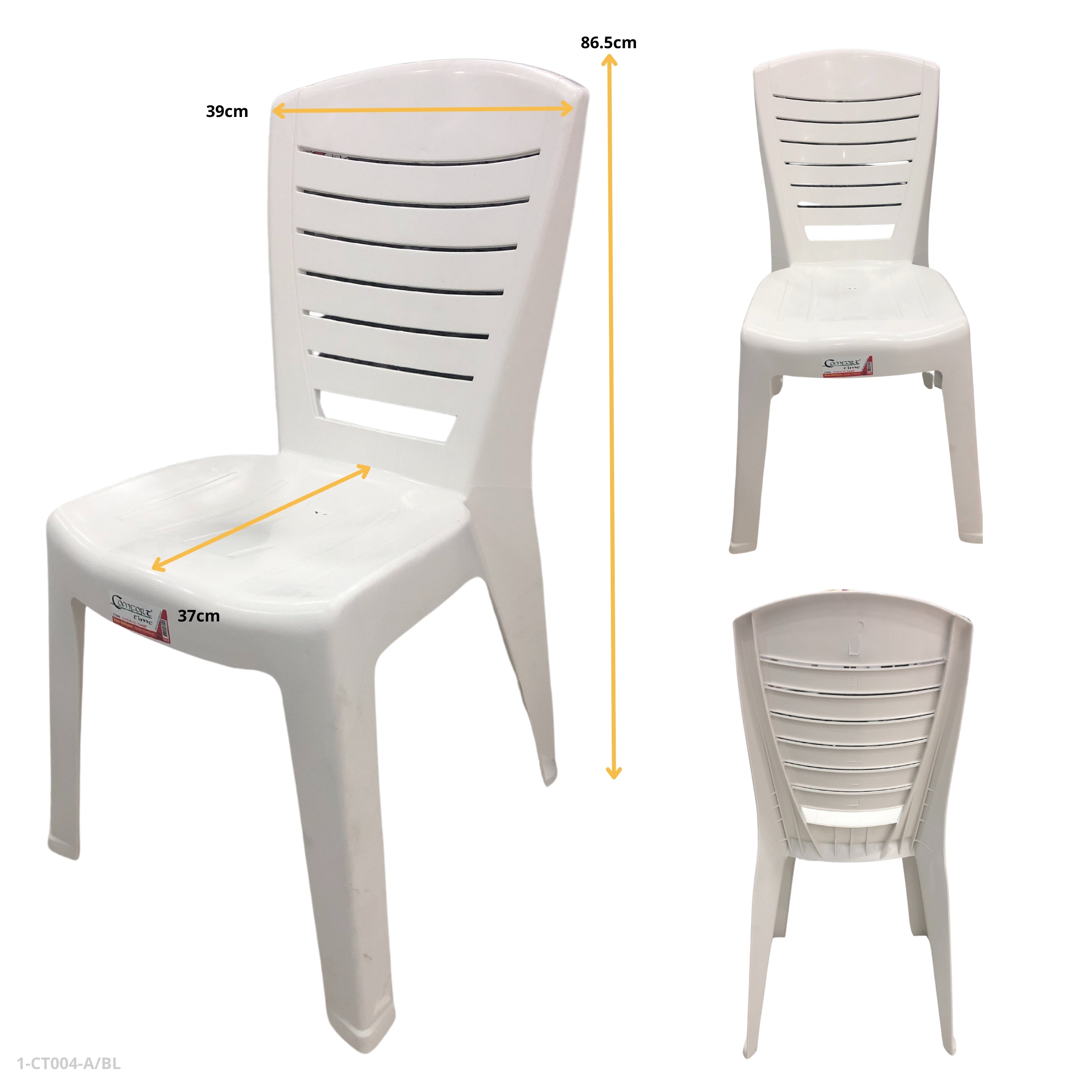 SILLAS PLASTICAS KARANFIL BLANCO