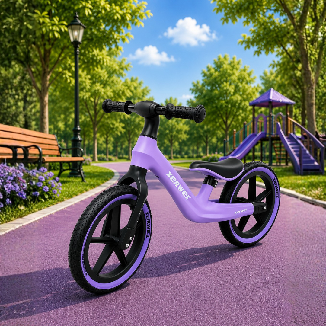 Bicicleta balance sin pedal morada