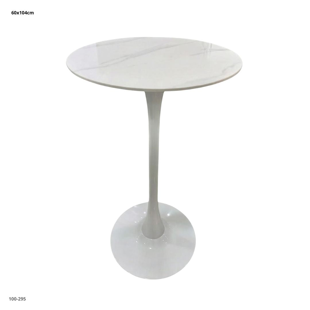 MESA DE BAR BLANCO/BASE BLANCA