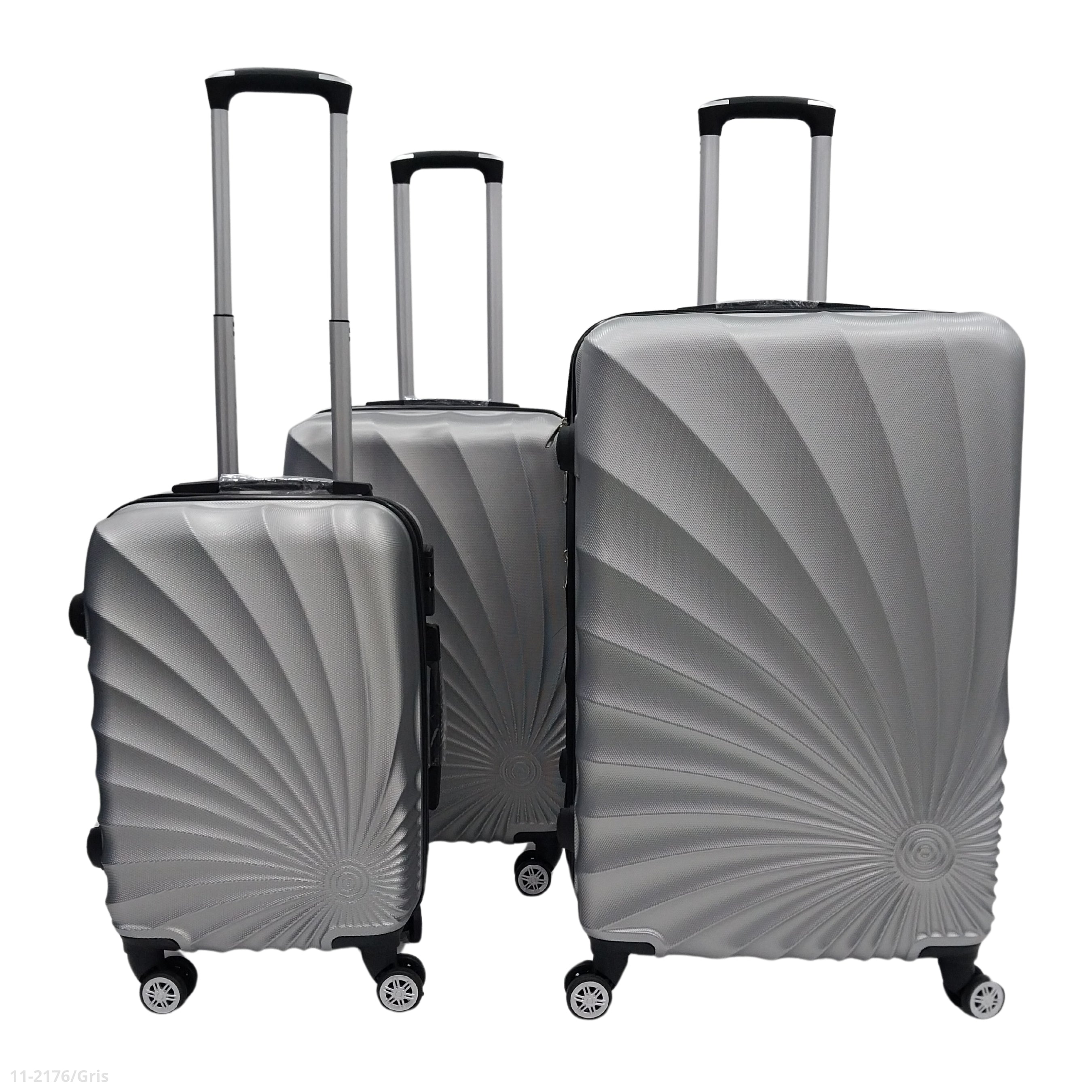 MALETAS GRIS JUEGO DE 3 PIEZAS 28/24/20" GRIS
