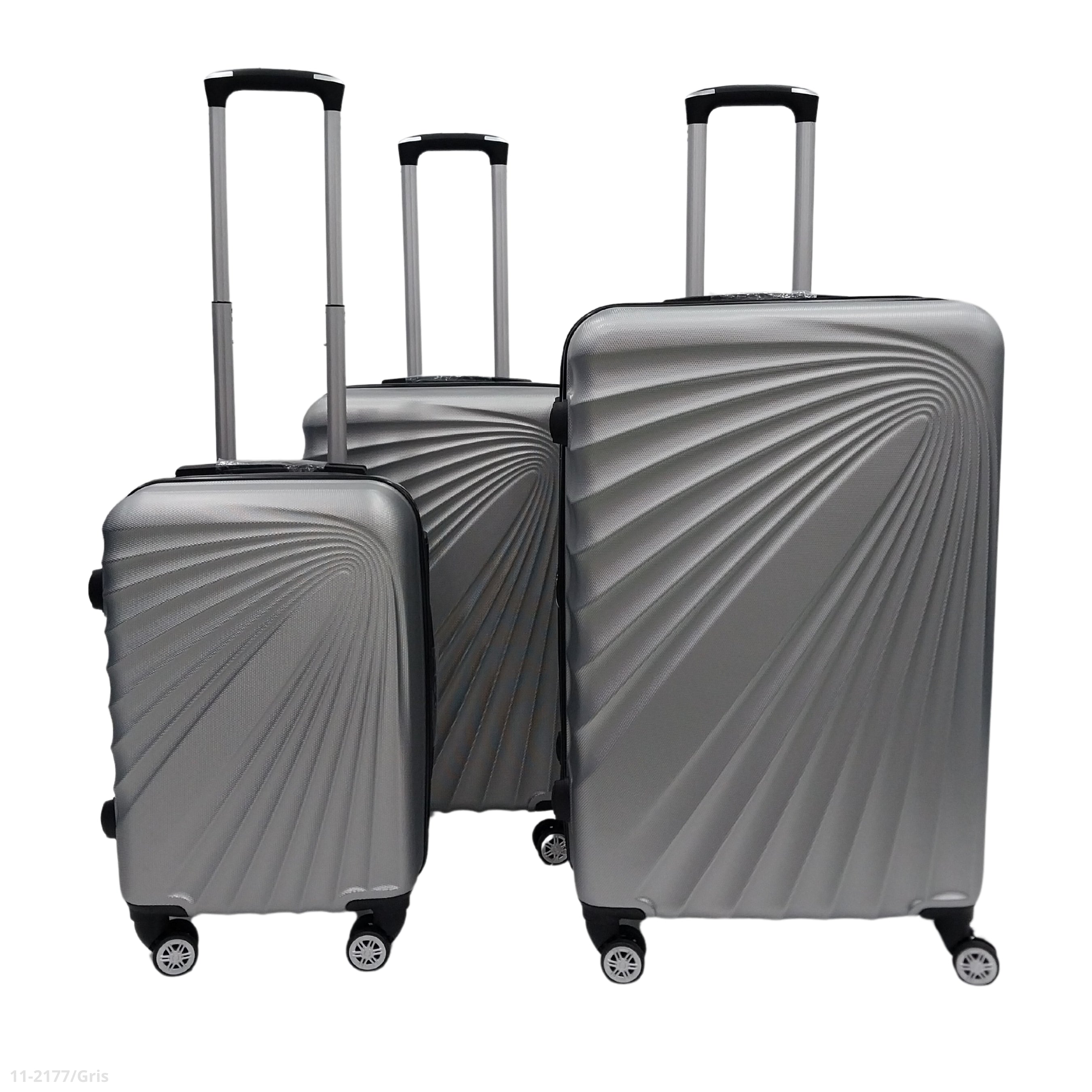 MALETAS GRIS JUEGO DE 3 PIEZAS 28/24/20" GRIS