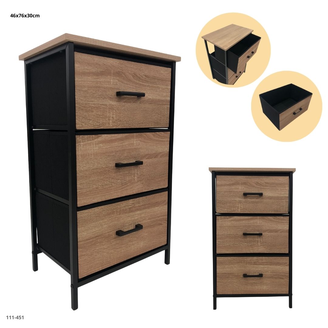 GAVETERO 3 GAVETAS 46*76*30CM