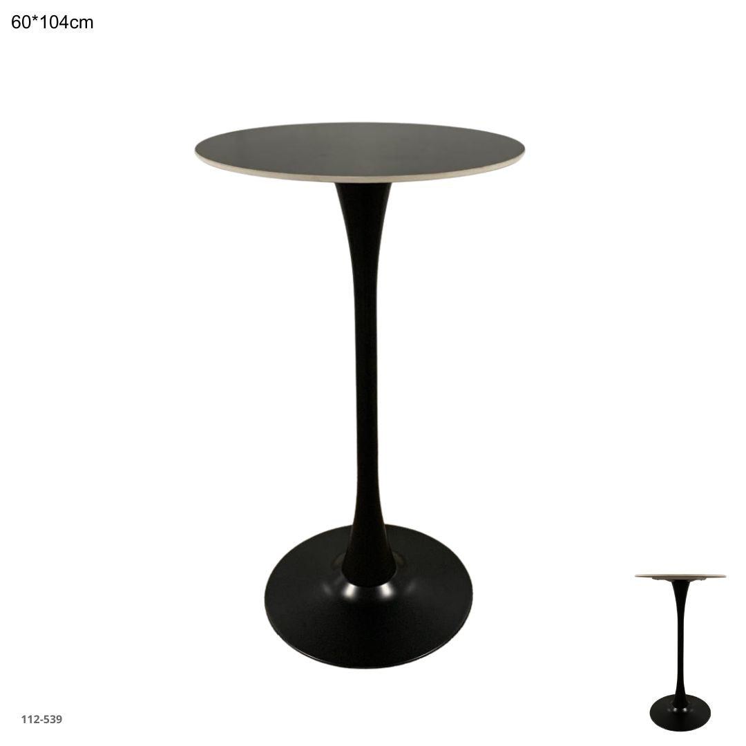 MESA DE BAR NEGRA/BASE NEGRA