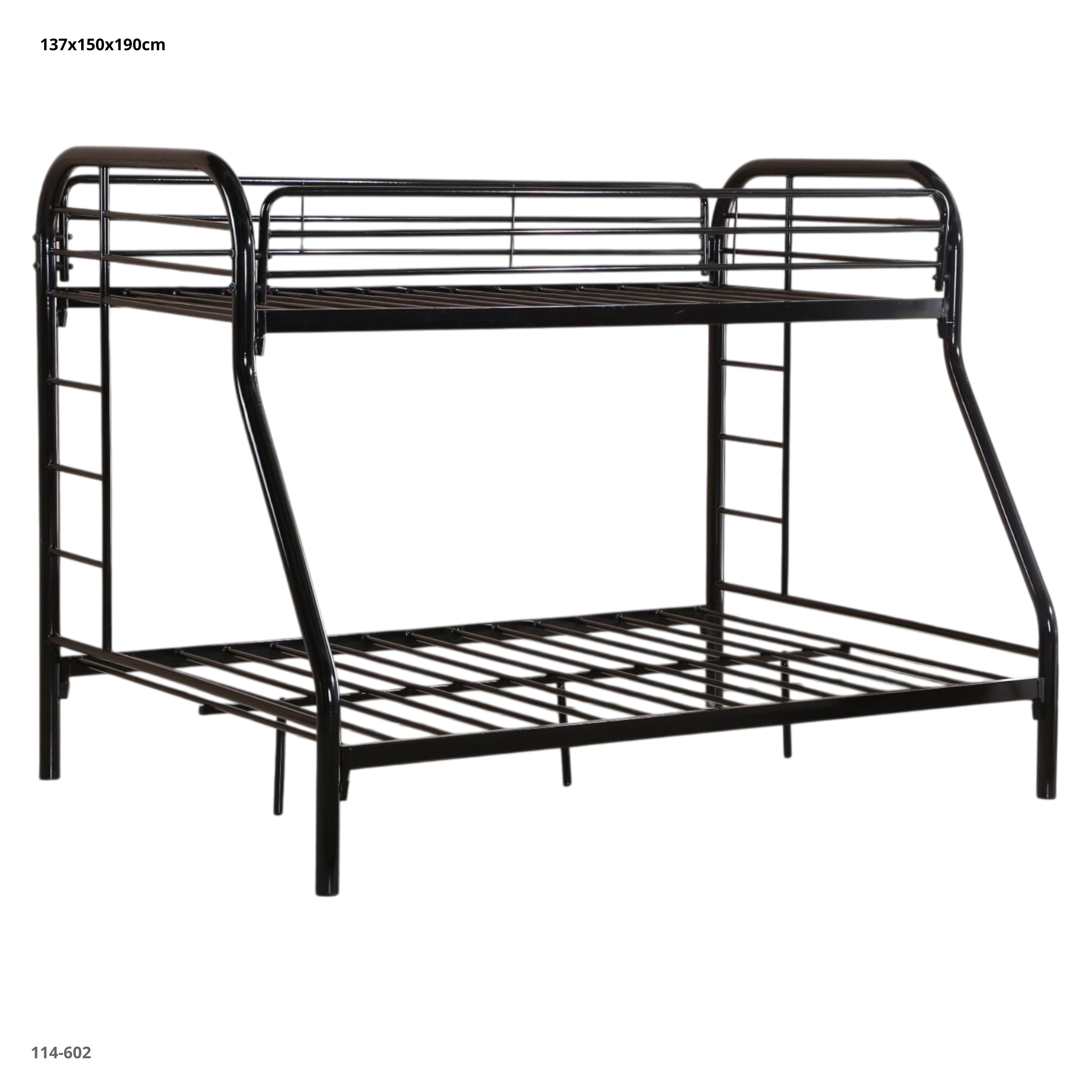 CAMAROTE TWIN /FULL DE METAL NEGRO