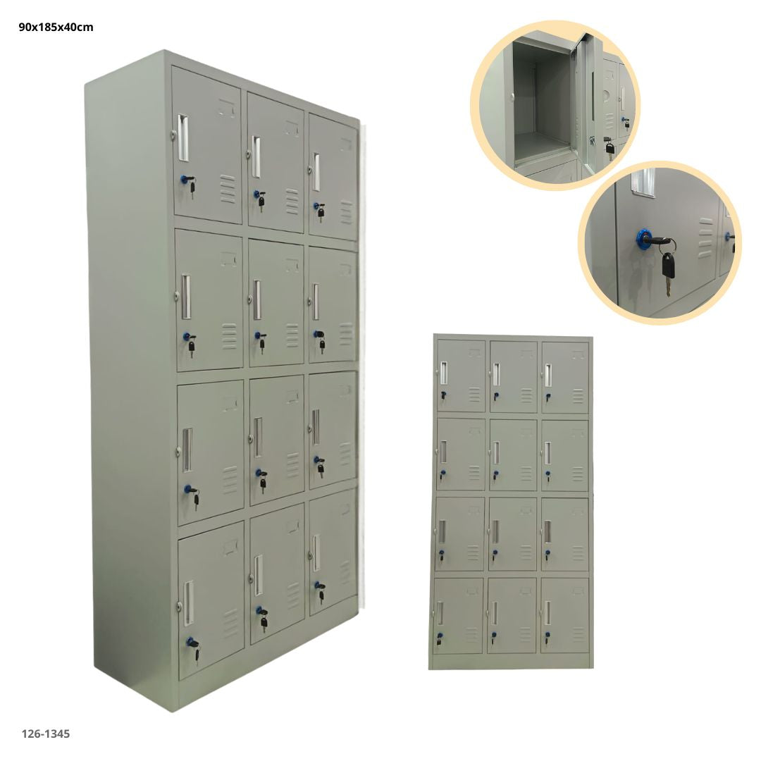 CASILLERO METALICO 12 PUERTAS PLEGABLE