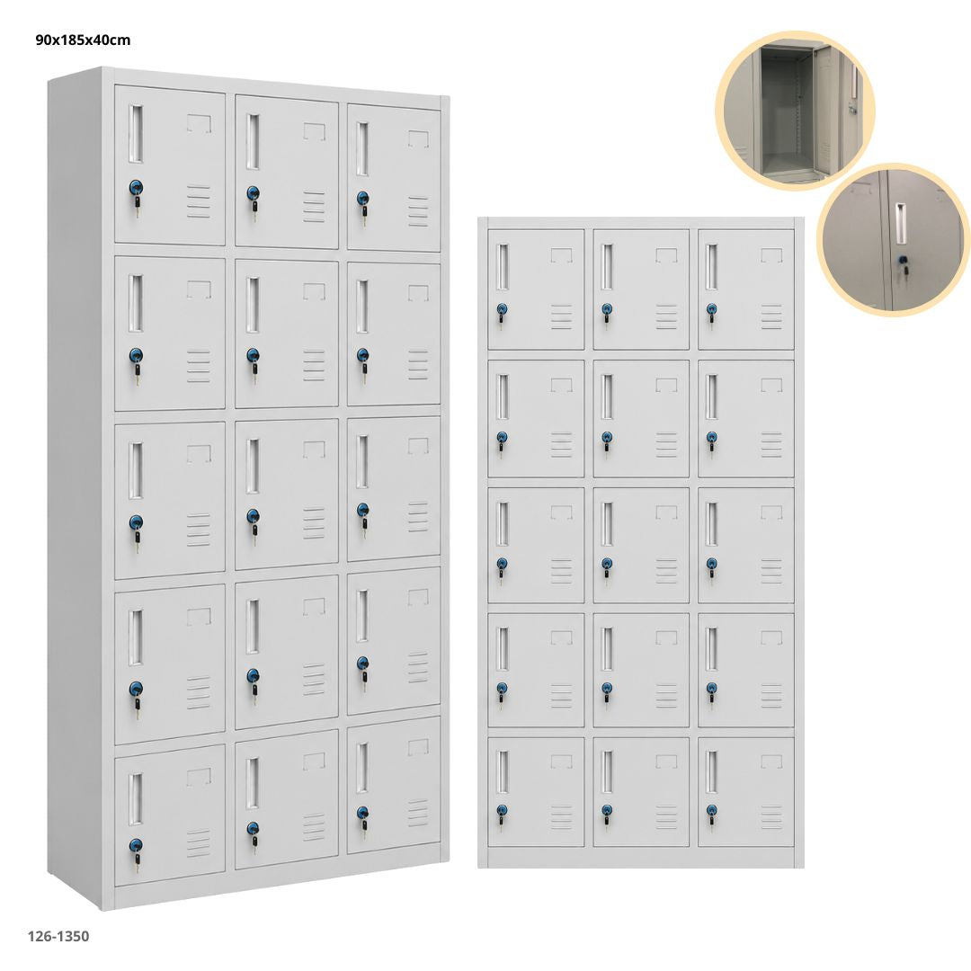 CASILLERO METALICO 15 PUERTAS PLEGABLE