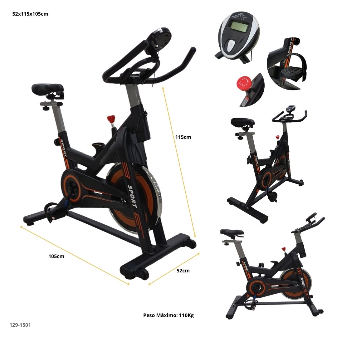 BICICLETA ESTÁTICA CAP.110KG