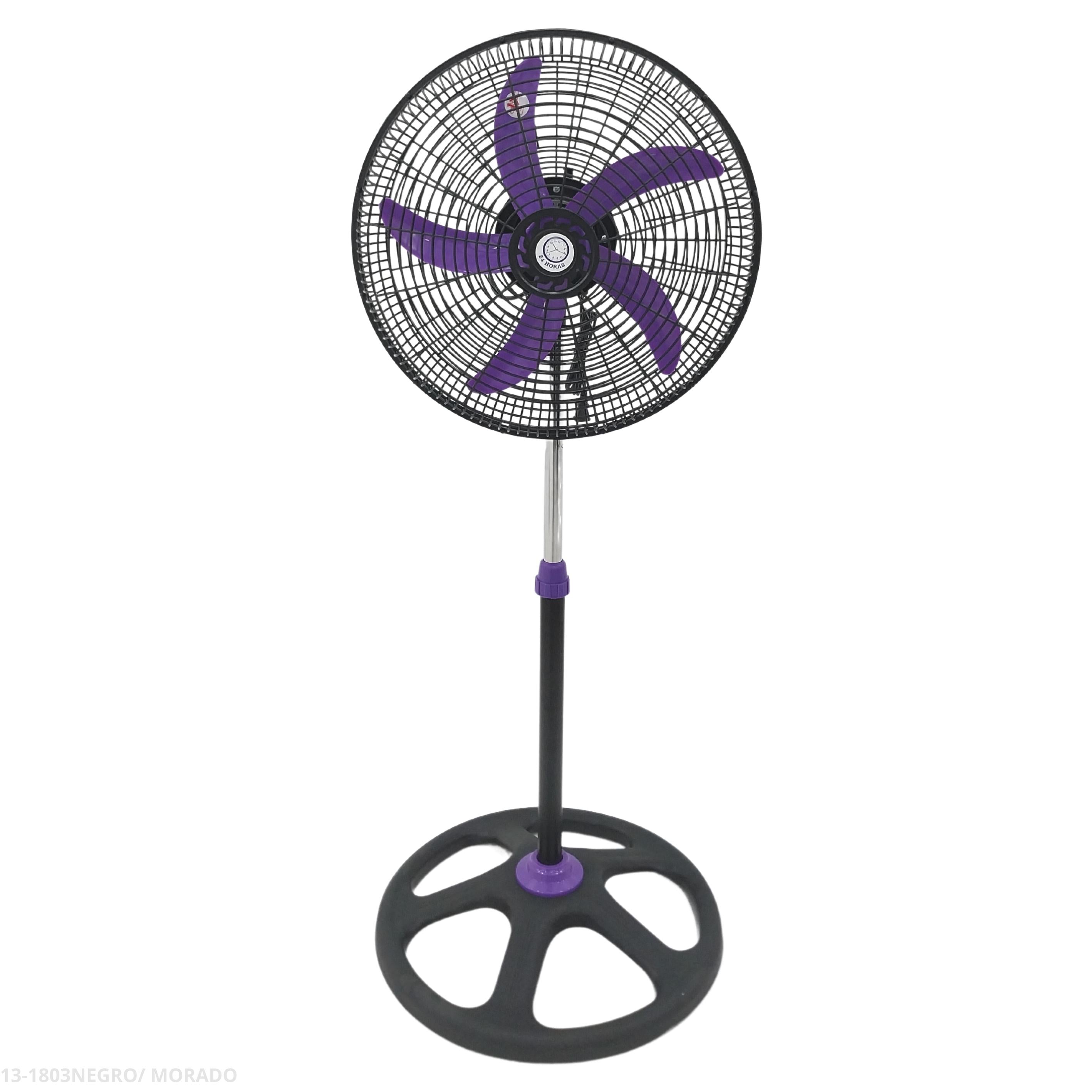 Abanico 18 pulgadas 5 aspas morado - producto