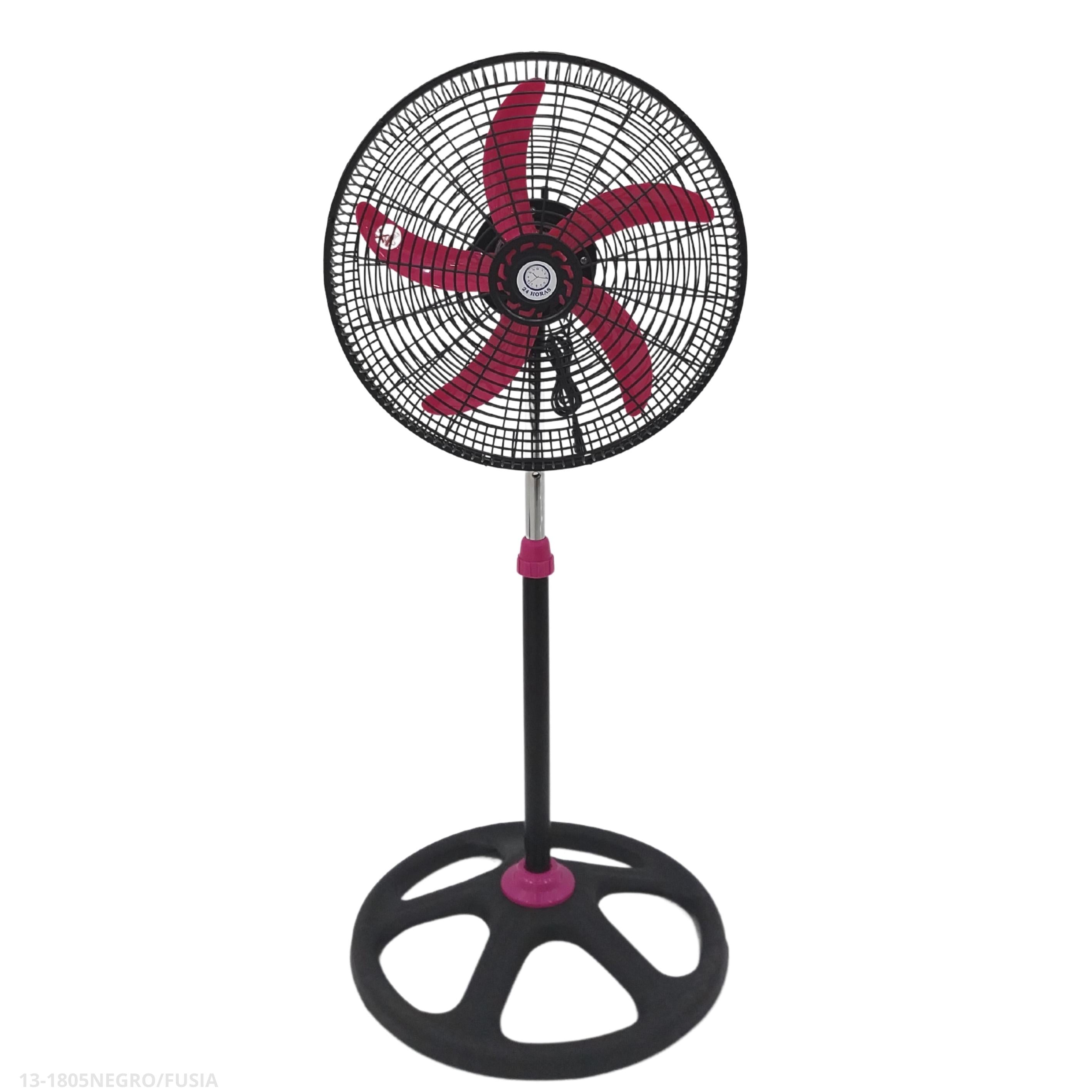 ABANICO 18" 5 ASPAS FUCSIA