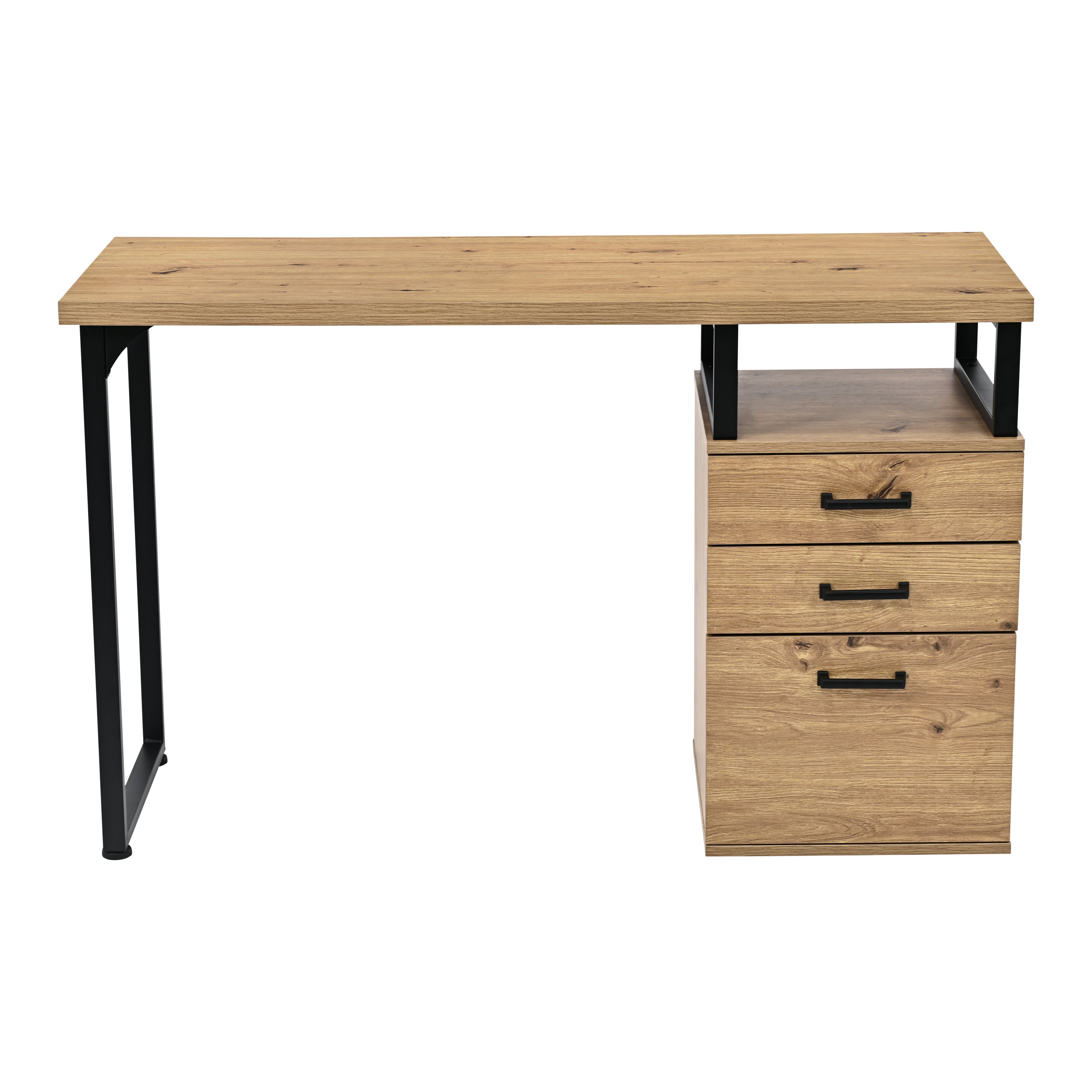 Escritorio con Cajonera de 3 Gavetas 120x45x75 cm - Ref. 131-306