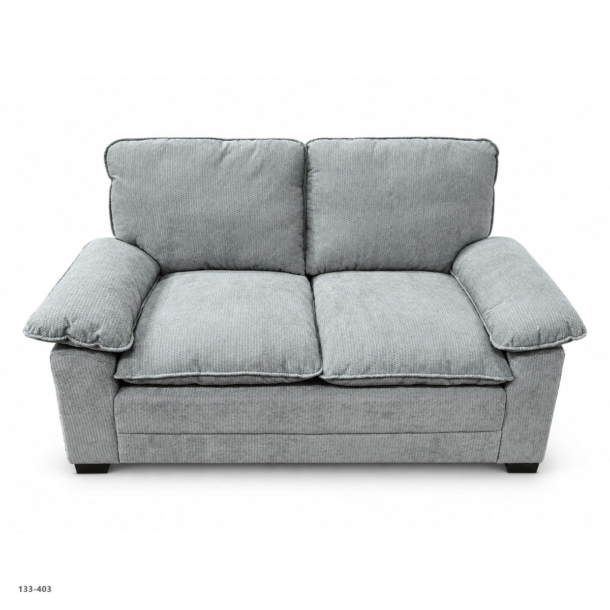 Juego de Sala 5 Puestos en Tela Gris Claro - Ref. 133-403