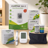 Kit completo de glucómetro VivaChek con tiras y lancetas