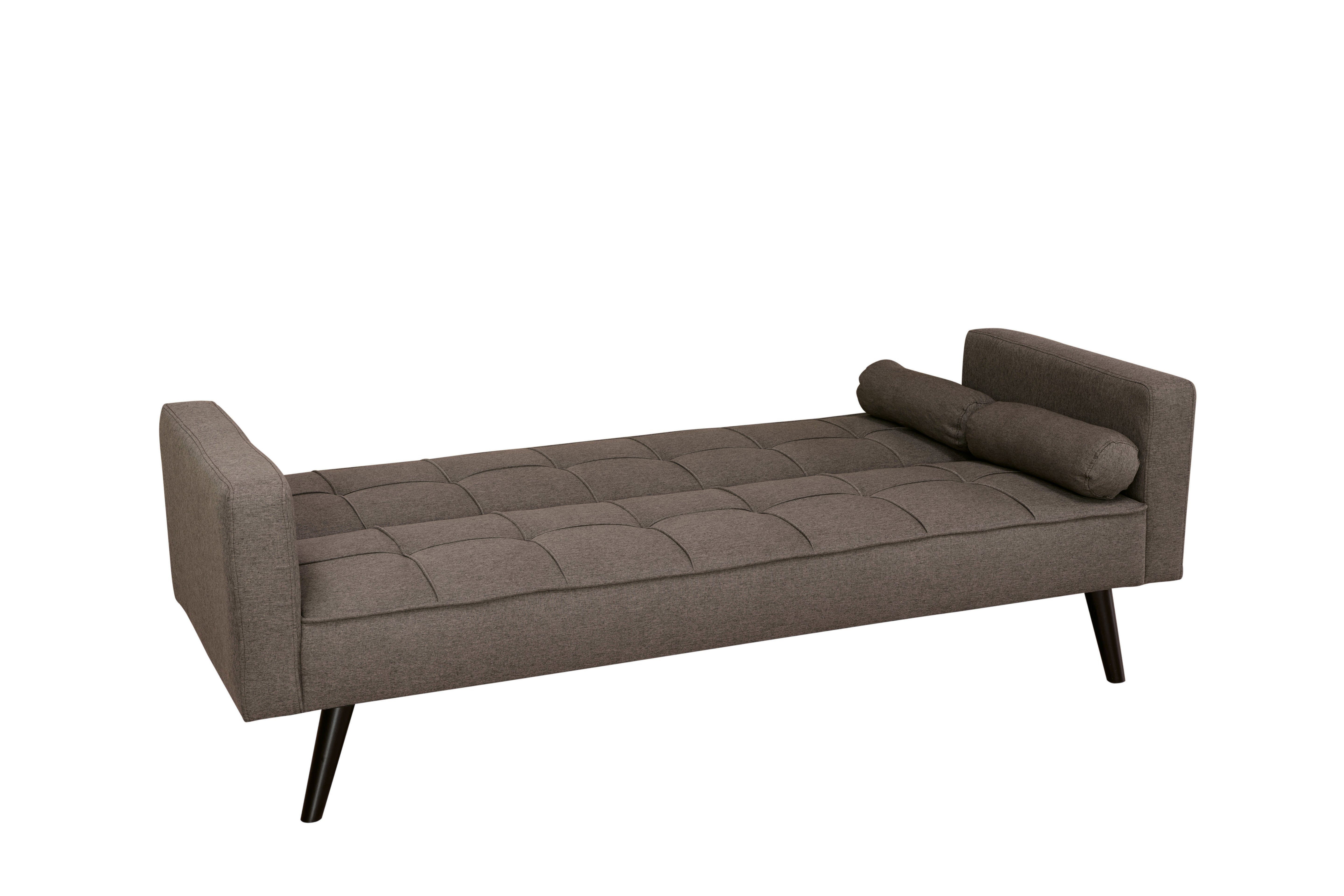 Sofá Cama 3 Puestos con Otomana 204 cm Marrón - vista 3 - Ref. 165-311