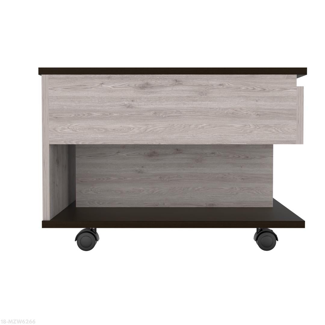 MESA DE CENTRO FUNCIONAL CENIZA (1C) WENGUE - madera