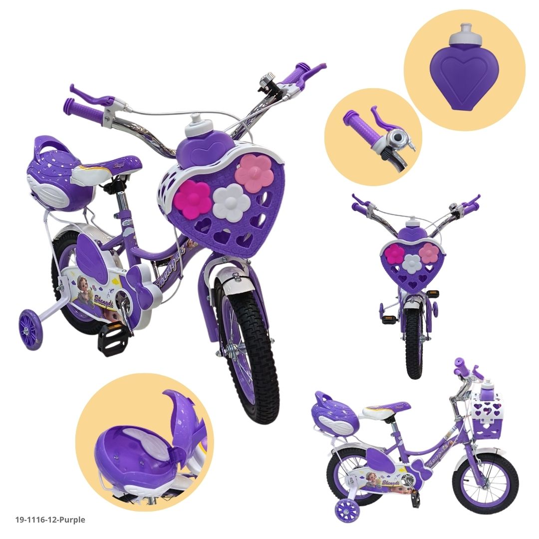 Bicicleta Infantil Morado 12" - Ref. 19-1116-12-Purple