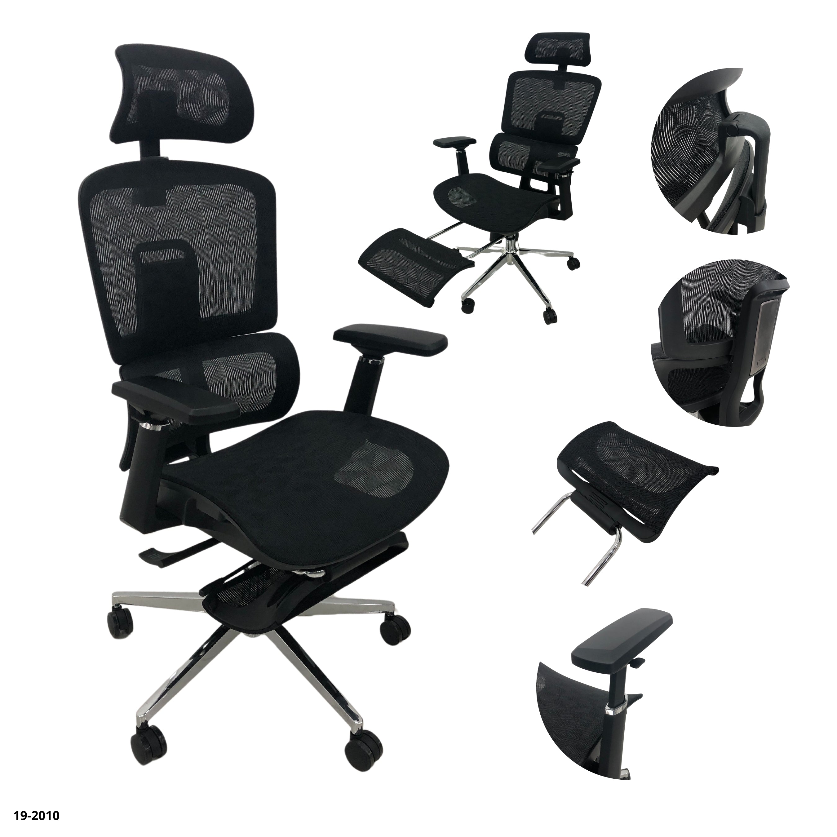BLACK OFFICE CHAIR 62*50*170H-CM / 30-224-31