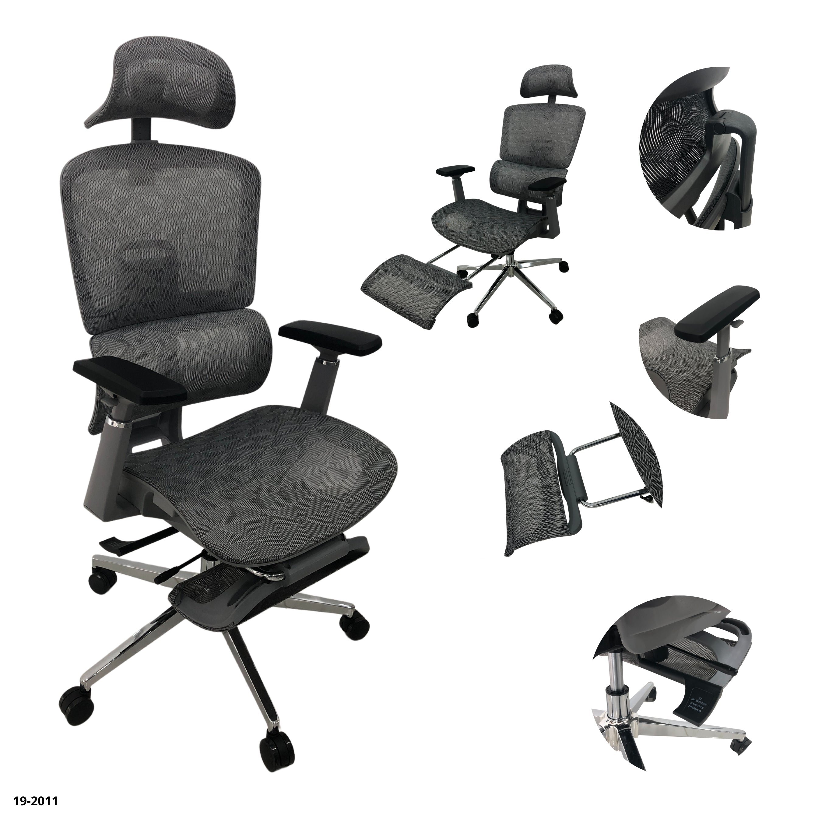 BLACK OFFICE CHAIR 62*50*170H-CM / 30-224-31