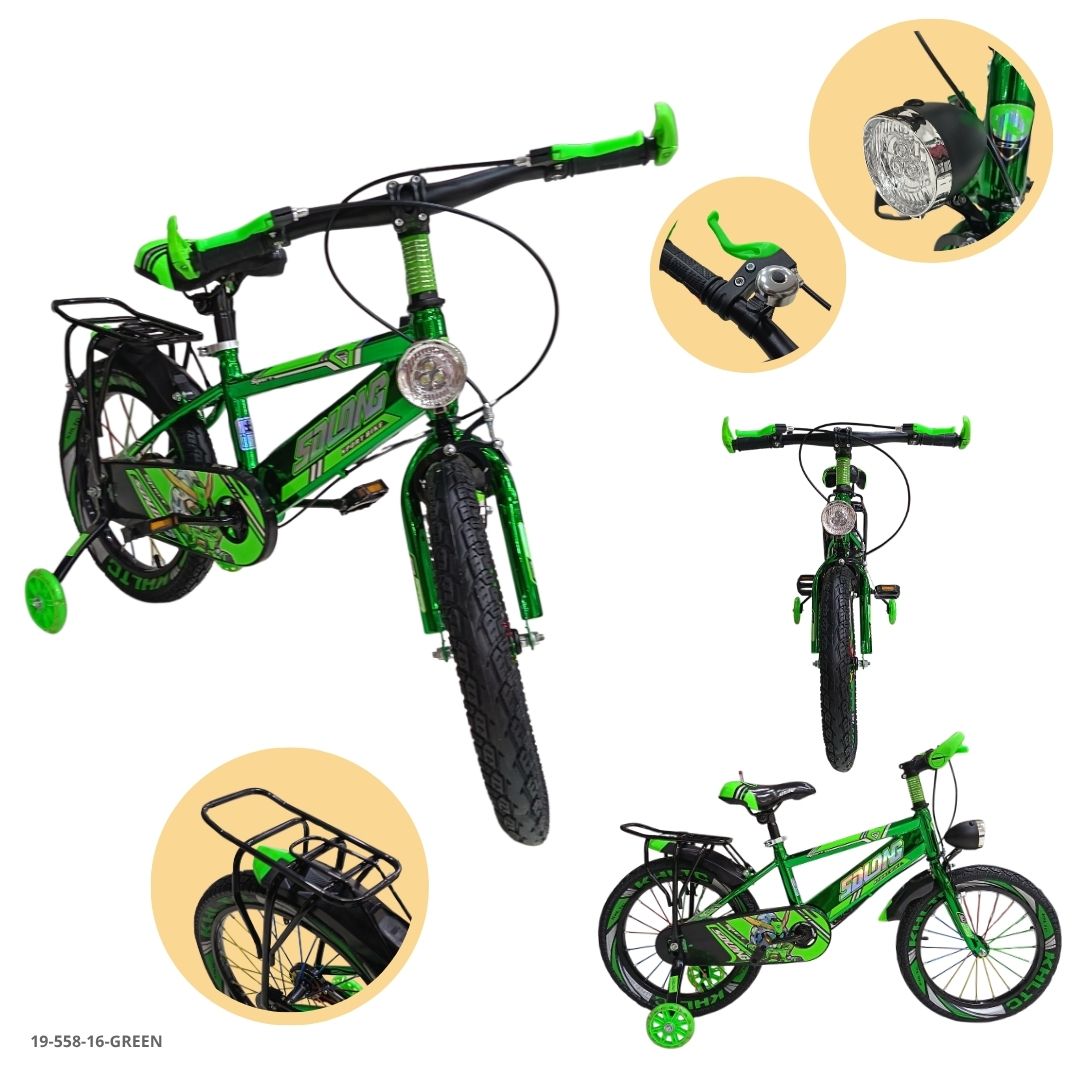 Bicicleta Infantil Verde 16" - Ref. 19-558-16-GREEN