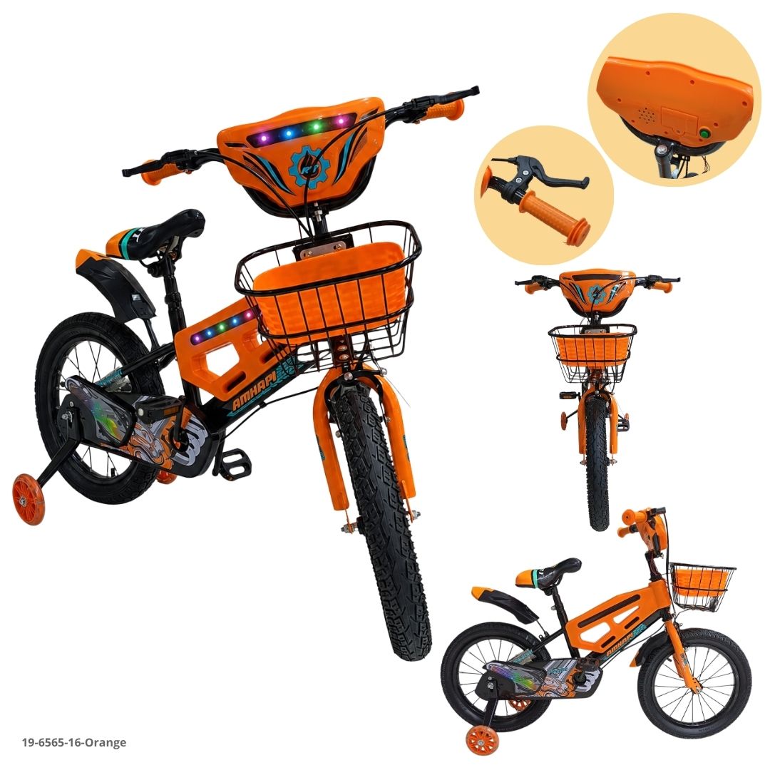Bicicleta Infantil Naranja 16" - Ref. 19-6565-16-Orange