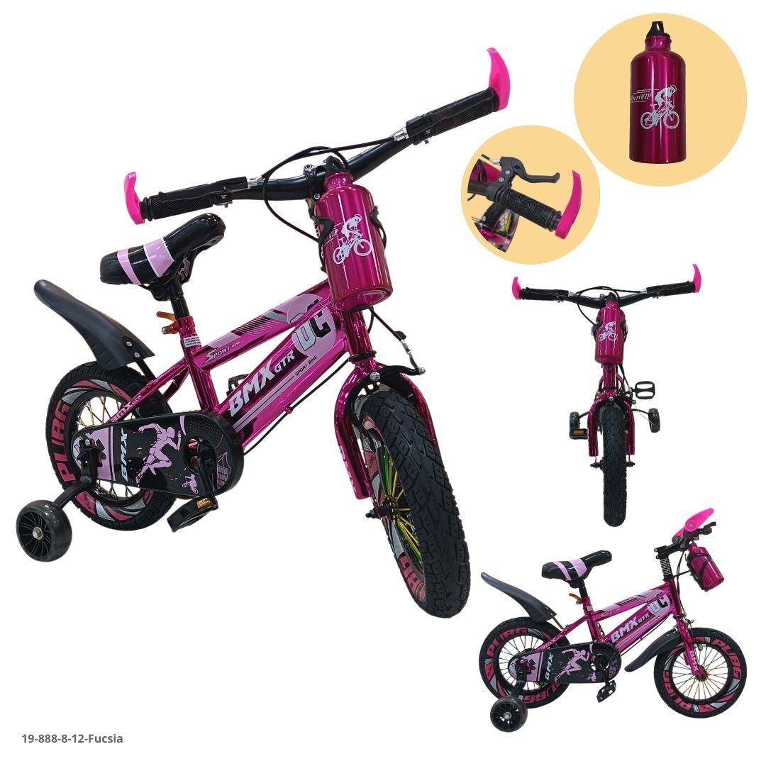 Bicicleta Infantil BMX Fucsia 12" - Ref. 19-888-8-12-FUCSIA