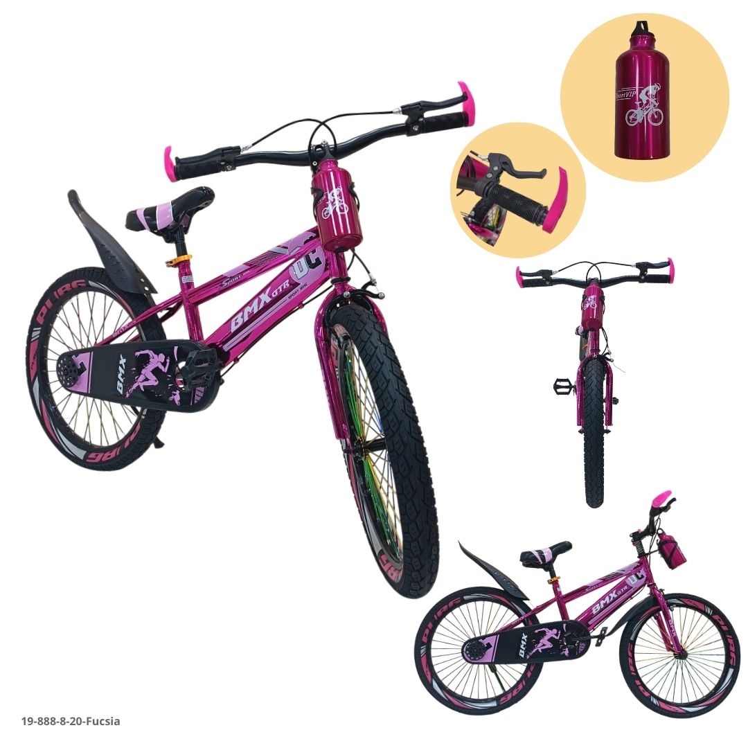 Bicicleta Infantil Fucsia - Ref. 19-888-8-20-Fucsia