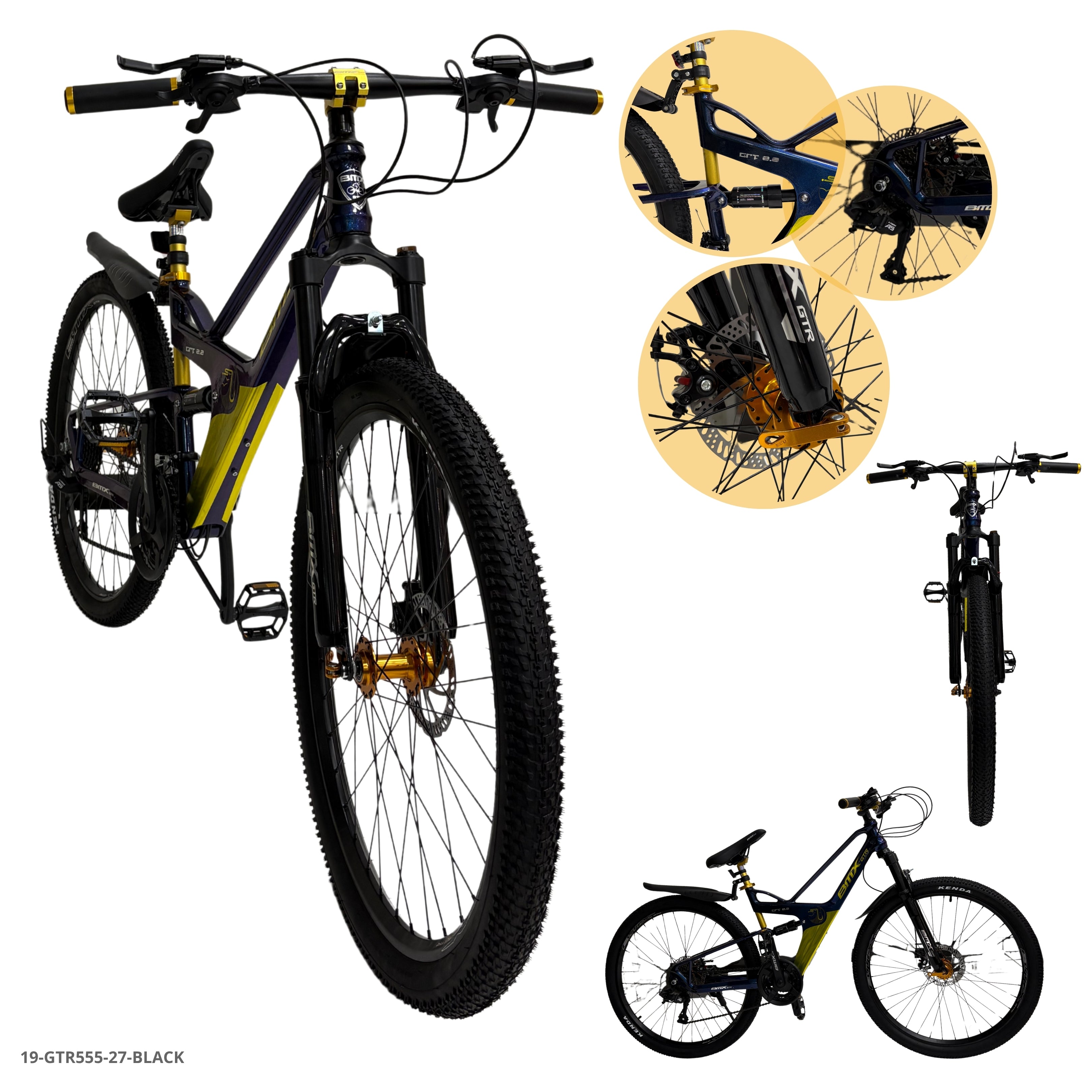 BICICLETA NEGRO 27.5"