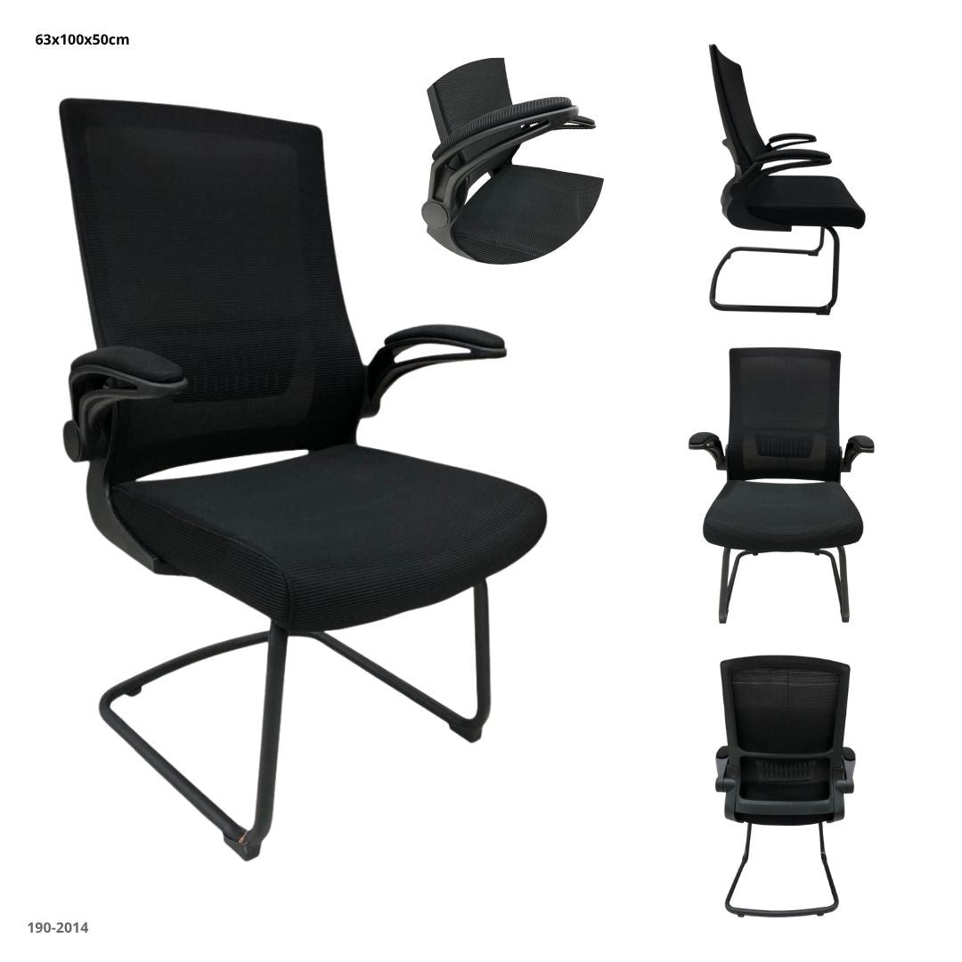 SILLA DE OFICINA NEGRA FIJA 3