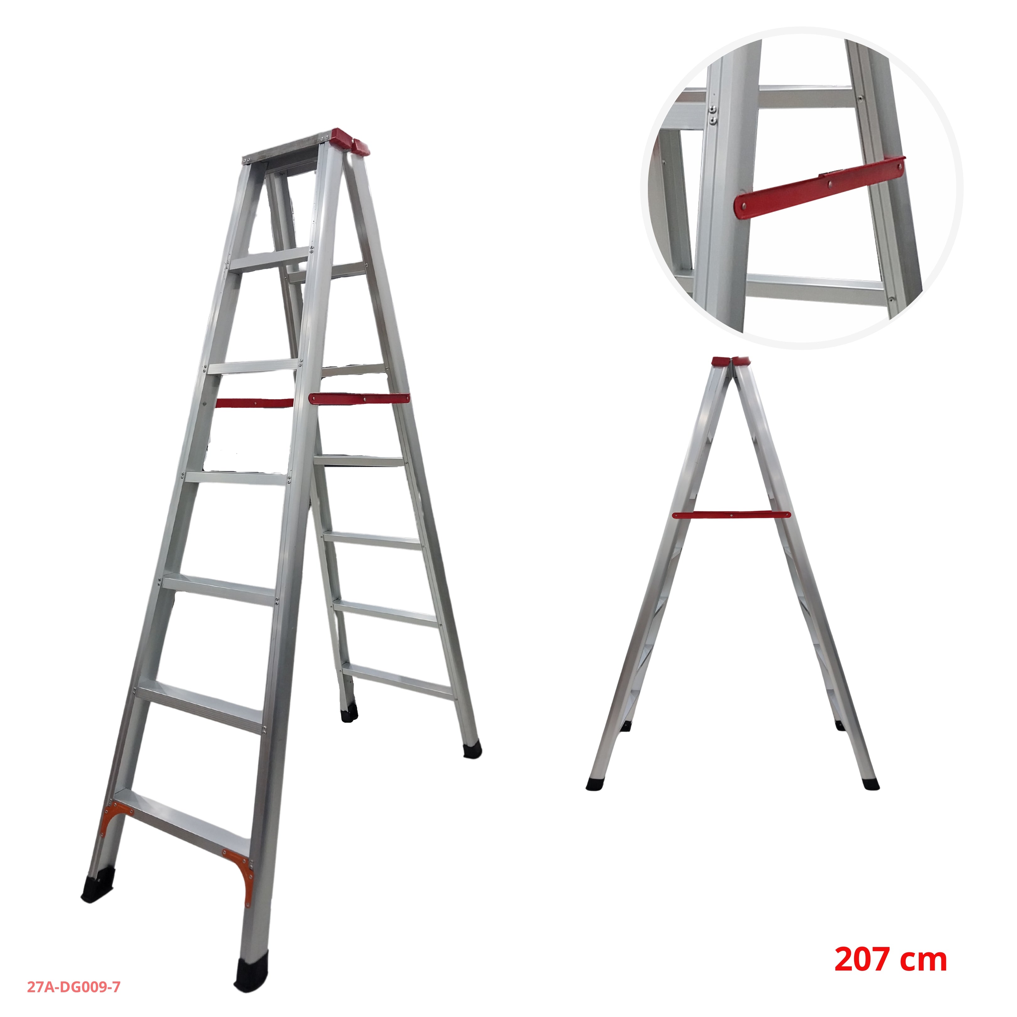 ESCALERA DE ALUMINIO 7 PELDAÑOS