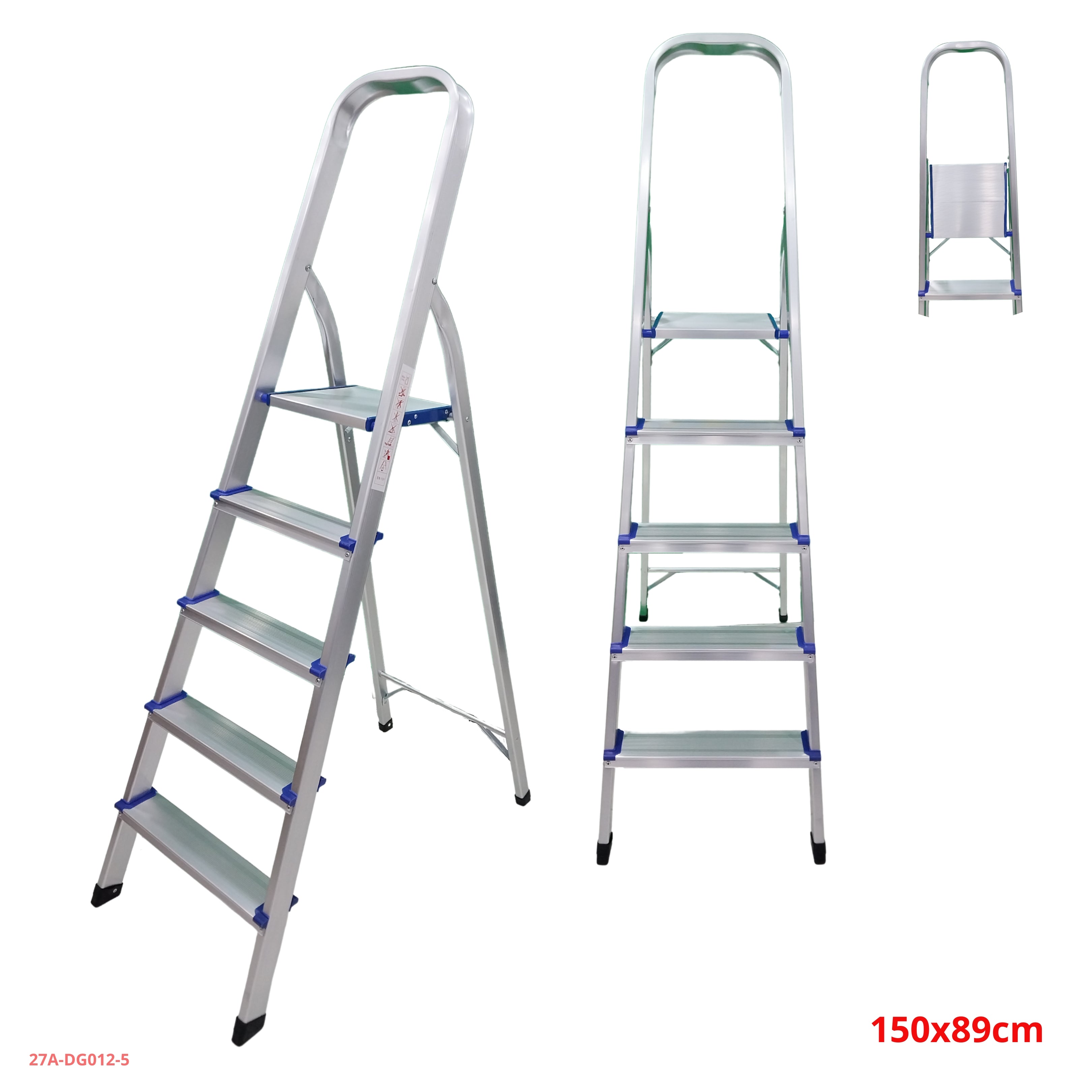 Escalera de aluminio 5 peldaños 27A-DG012-5