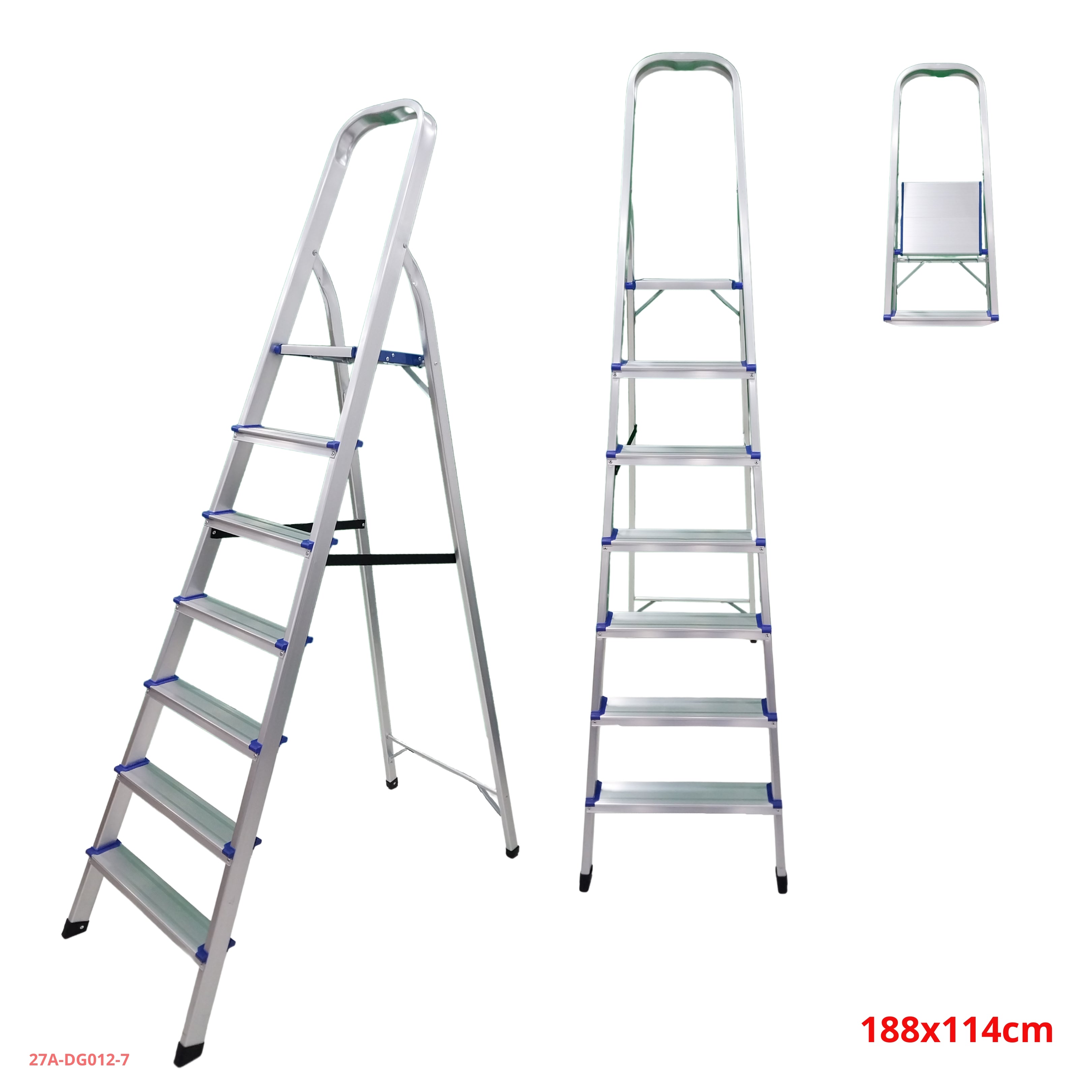 Escalera de aluminio 7 peldaños 27A-DG012-7