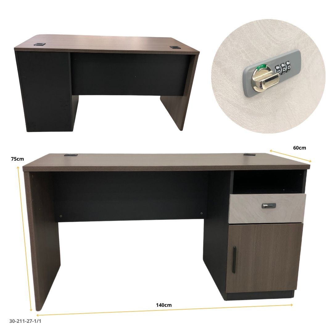 ESCRITORIO 140*60*75 CON GABINETE