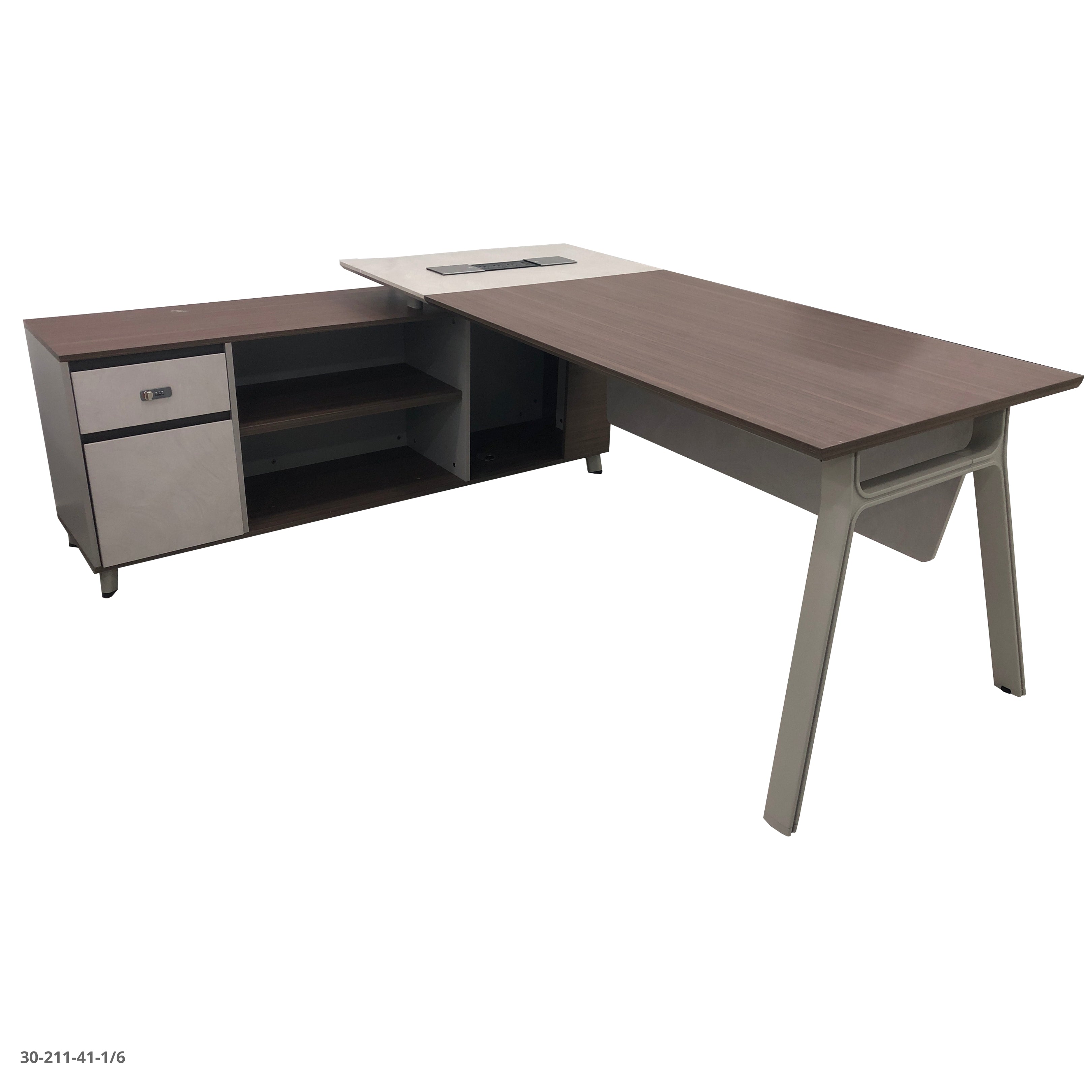 ESCRITORIO L 200*85*75CM CON GABINETE DER O IZQ