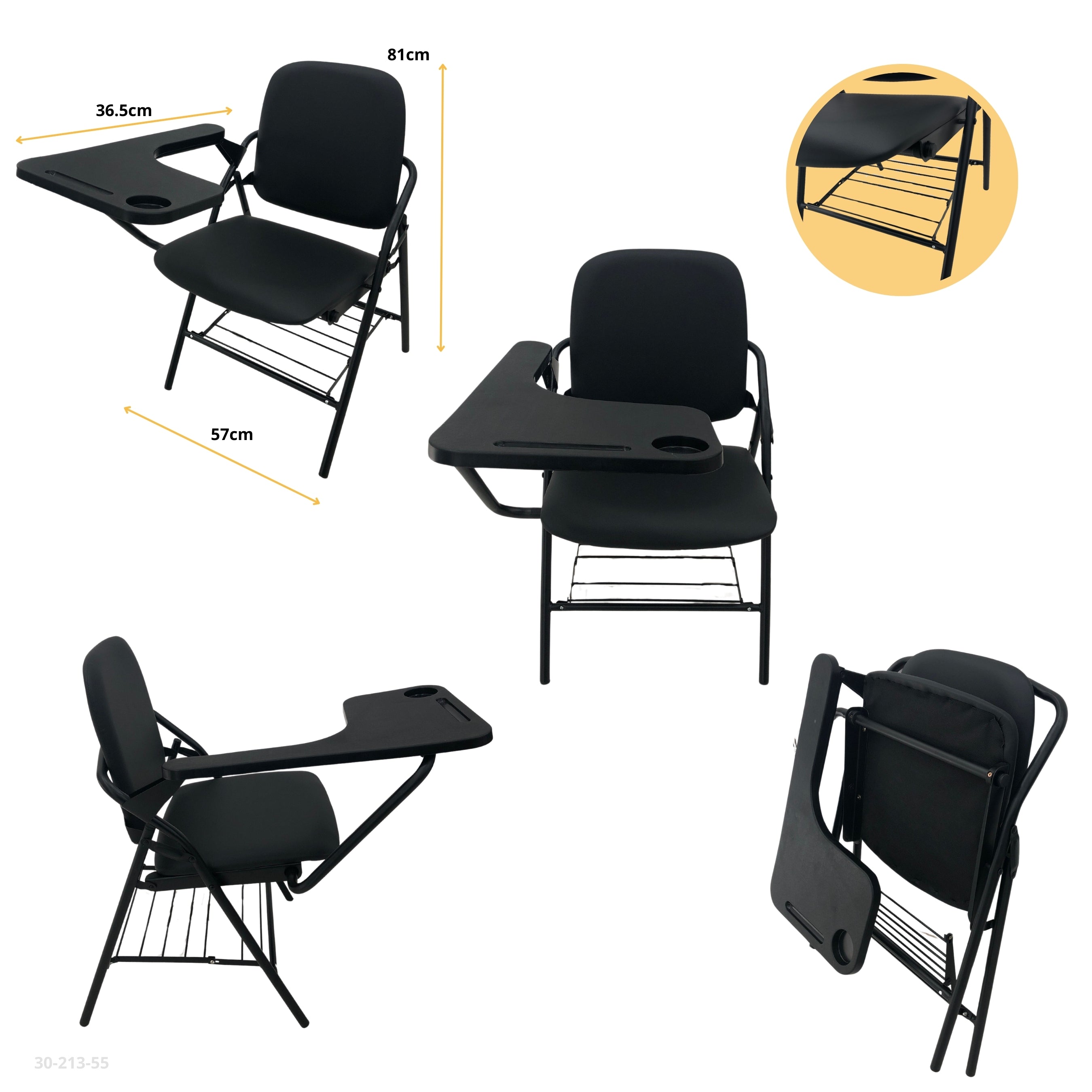 SILLA ESCOLAR NEGRA