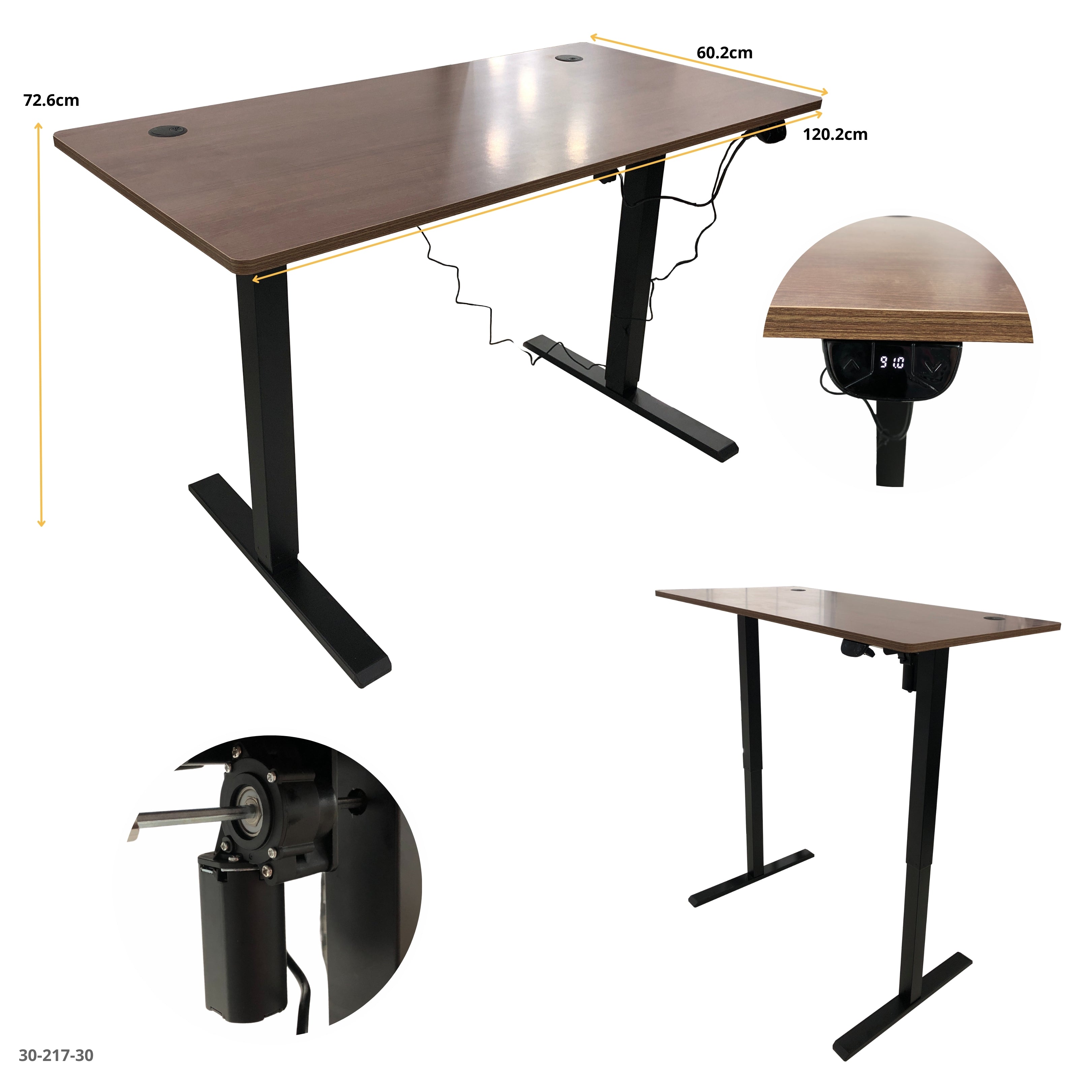 GAMING TABLE 120*60*74CM BLACK / 30-217-23