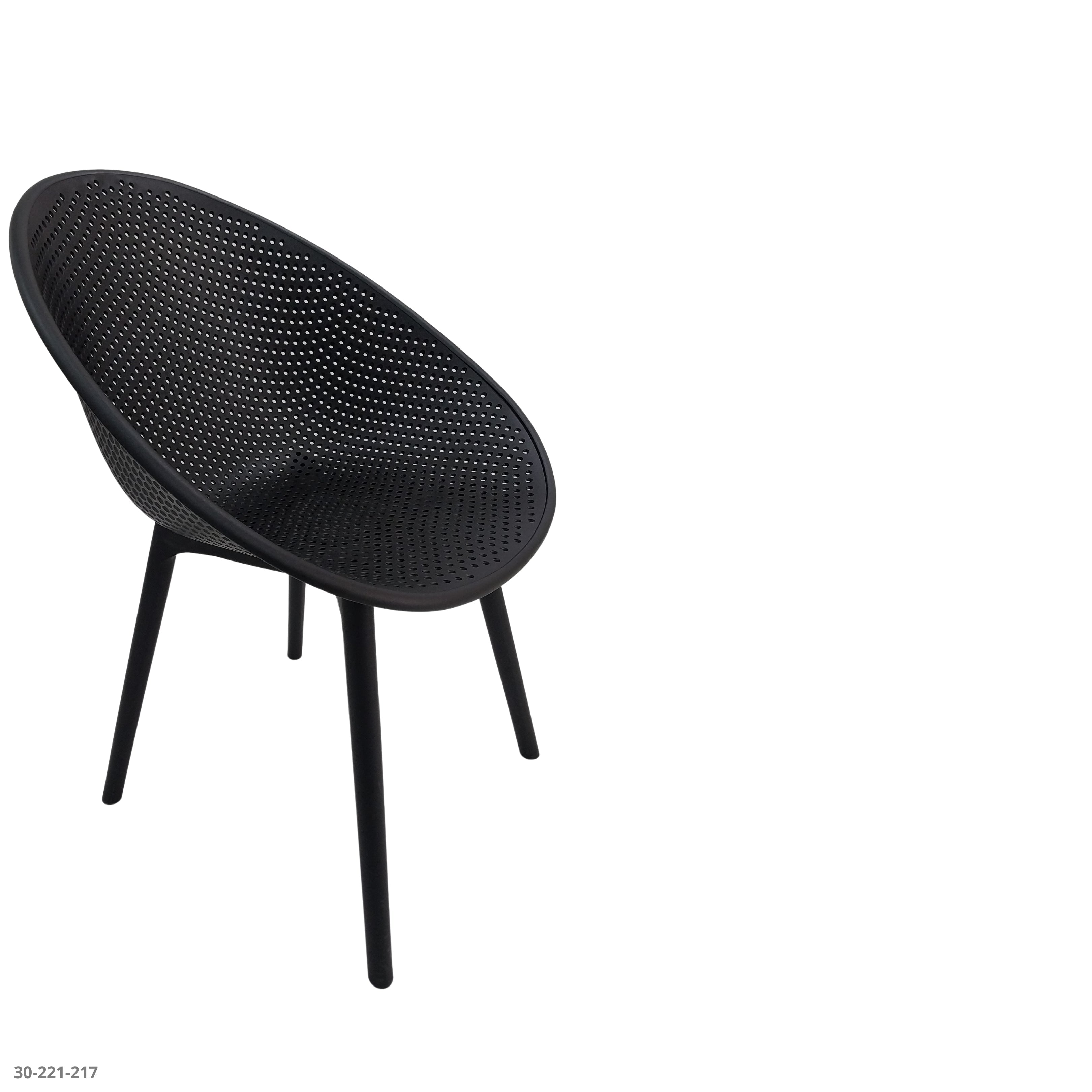 SILLA MODERNA NEGRO - plástico