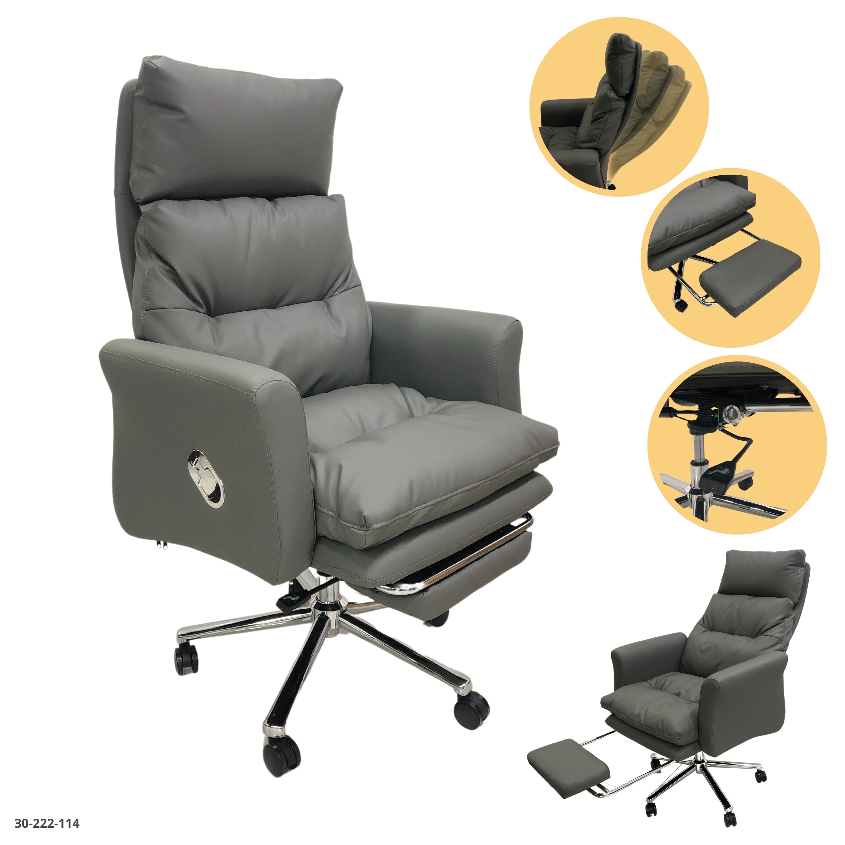 BLACK OFFICE CHAIR 62*50*170H-CM / 30-224-31