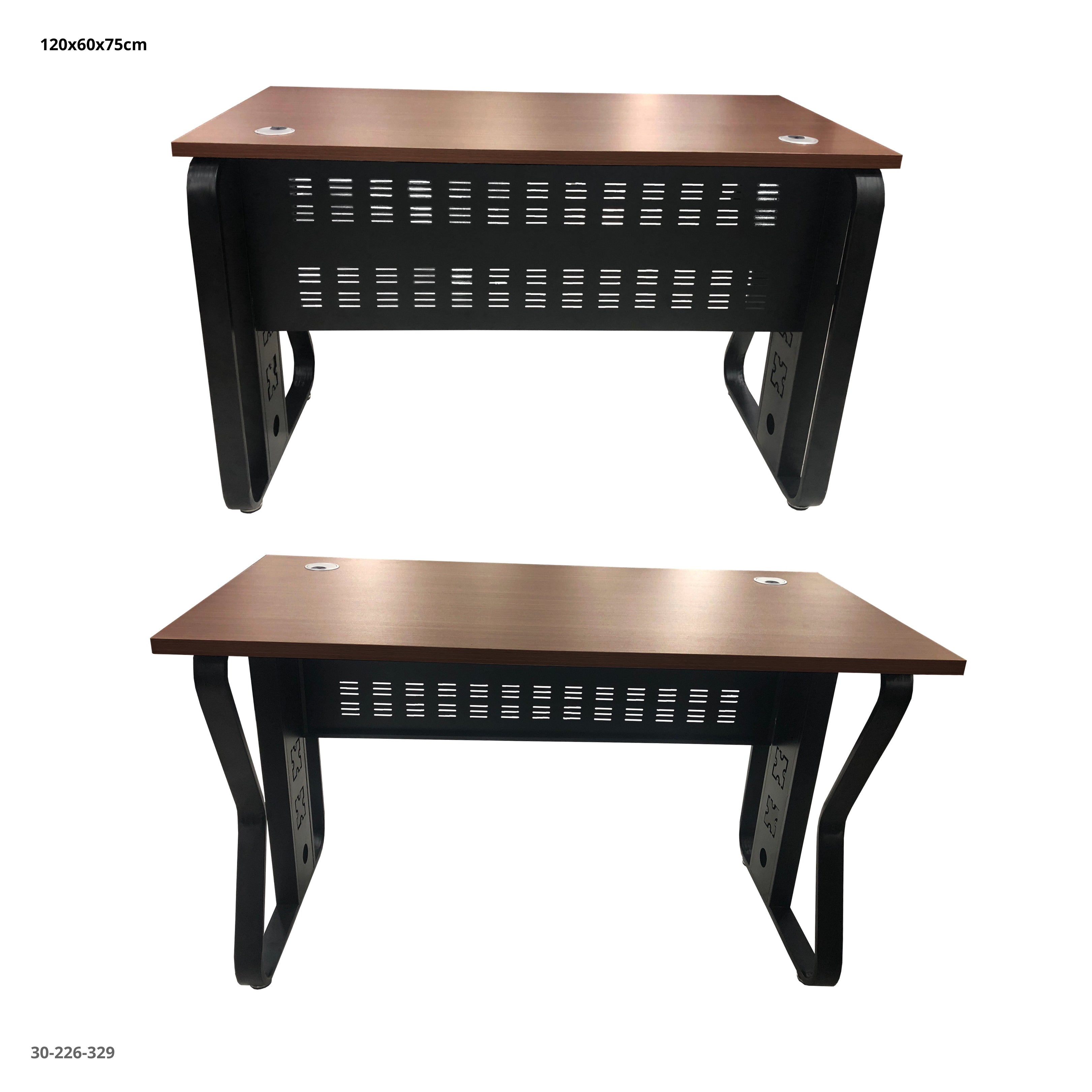 ESCRITORIO C/PASA CABLE 120*60*75