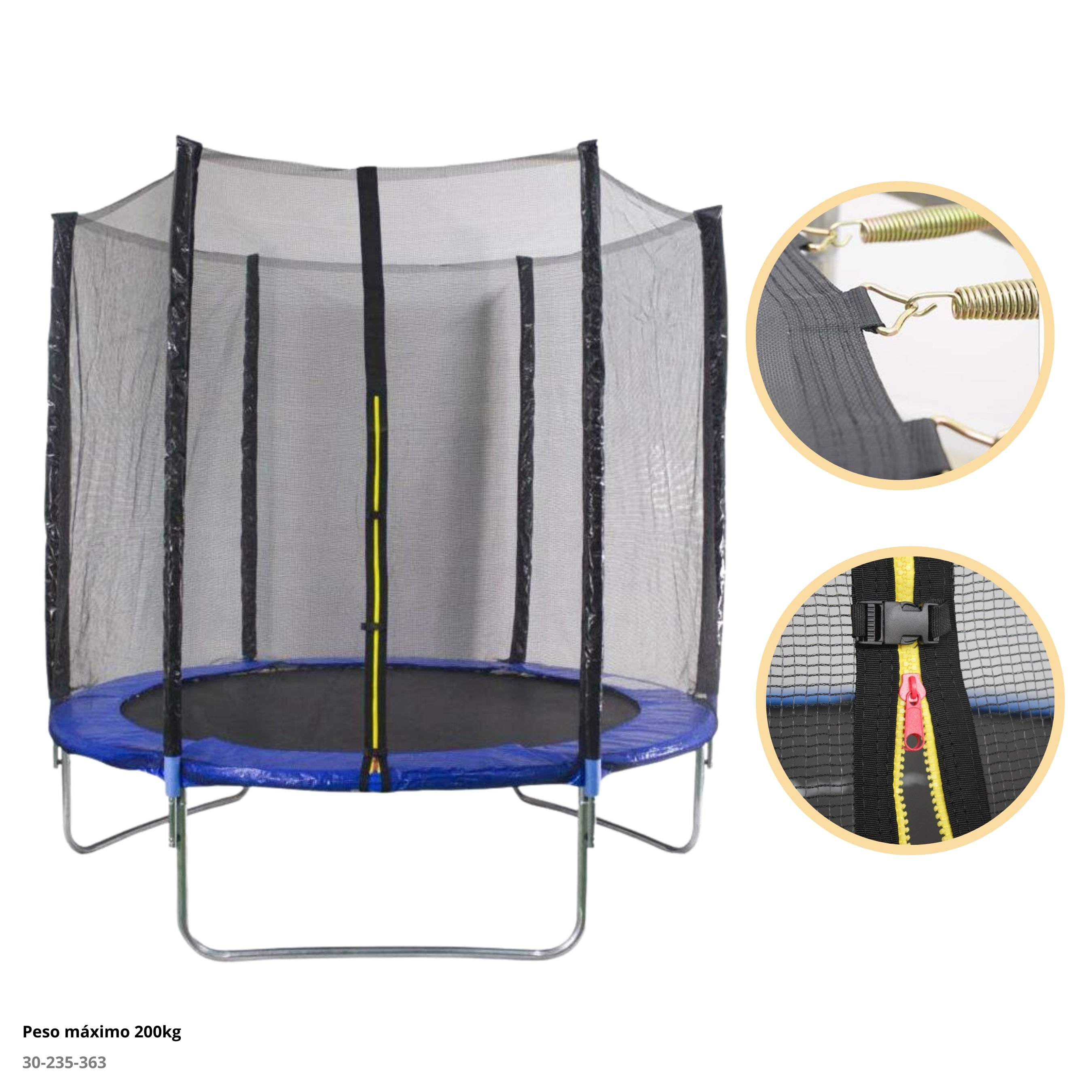 TRAMPOLIN 8' (183cmX200cm ALTO)