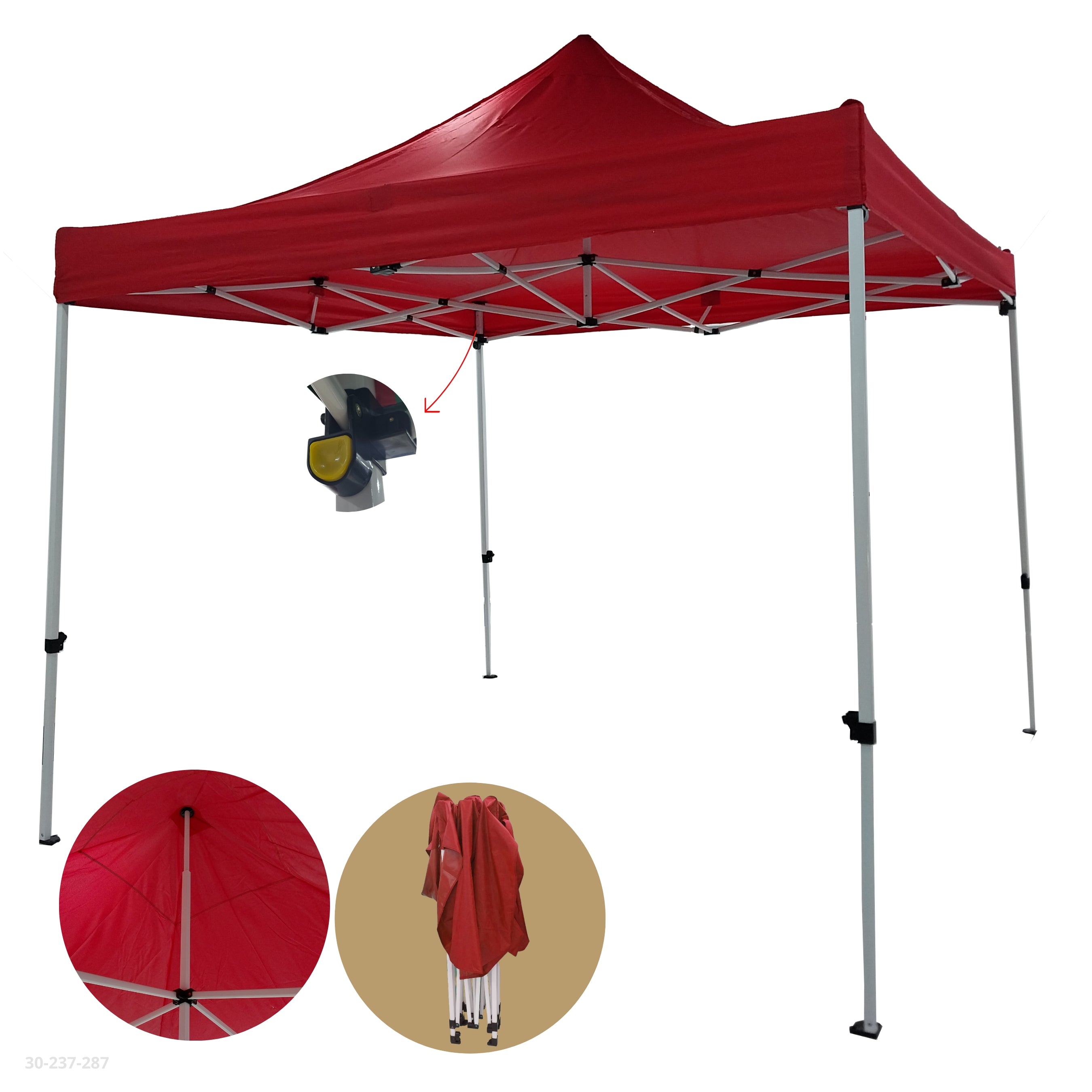 TOLDA/LONA 600D ROJO 3MX3M