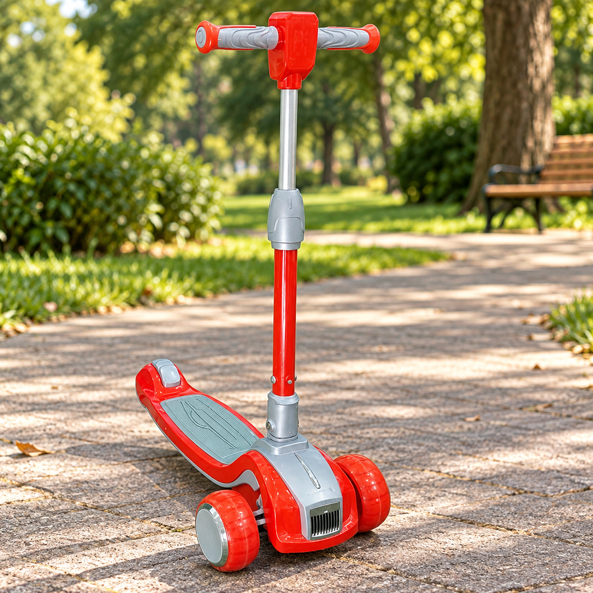 Scooter para Niños Rojo en ambiente