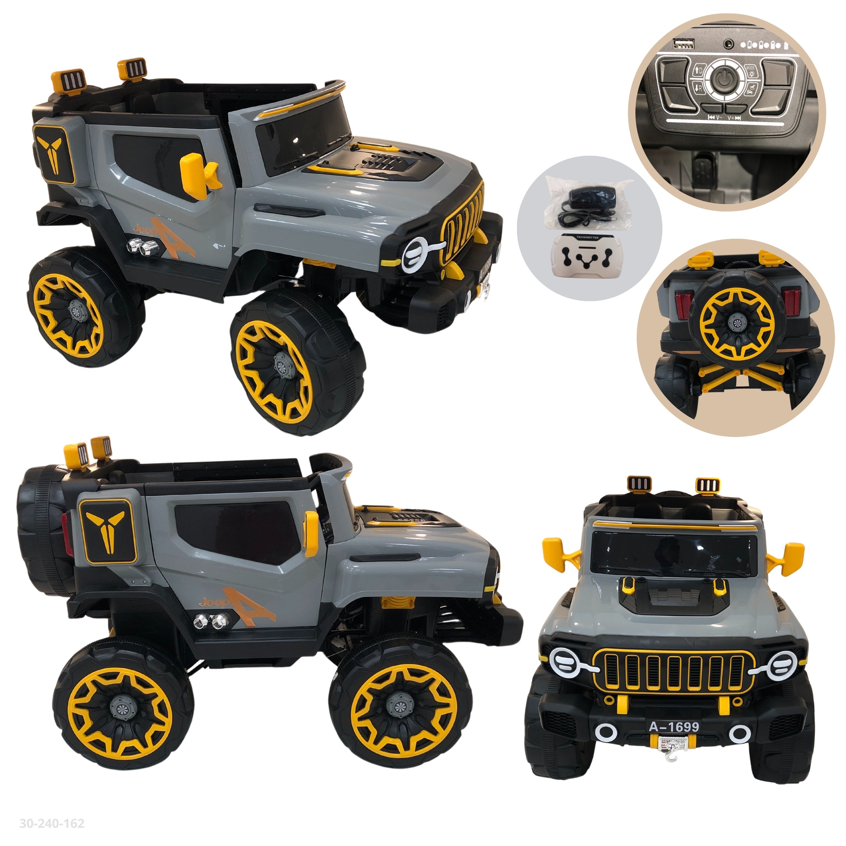 CARRO GRIS/AMARILLO TODO TERRENO