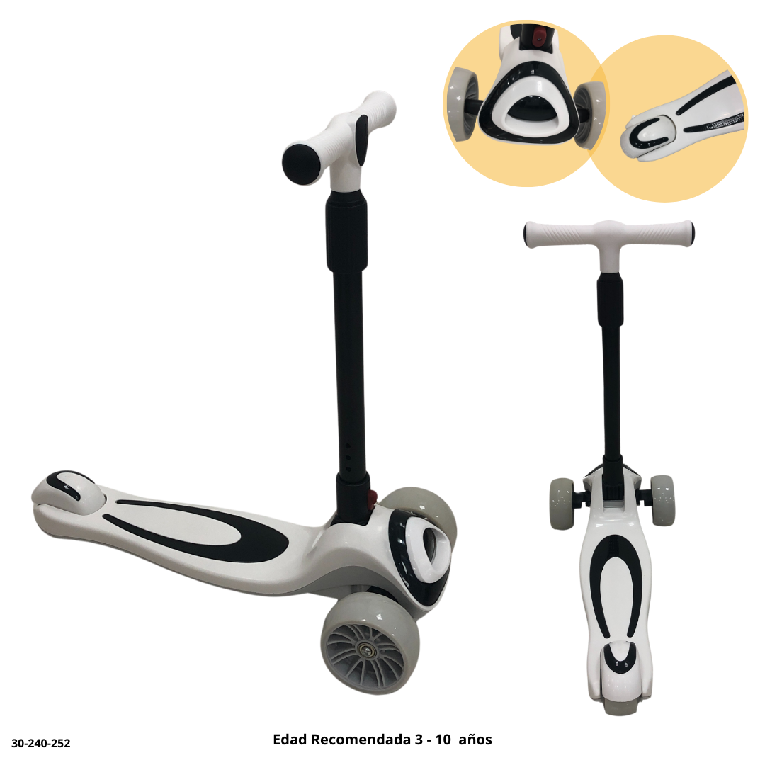 Scooter Infantil de 3 Ruedas con Luces - Ref. 30-240-252