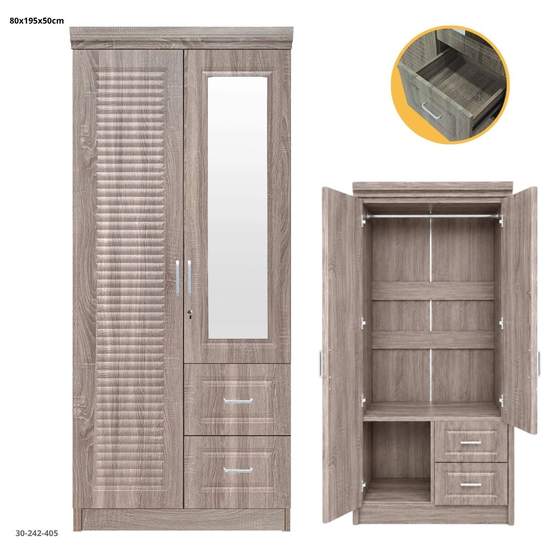 Armario Gris Claro 80*50*195 W083-7R - vista 3 (30-242-405)
