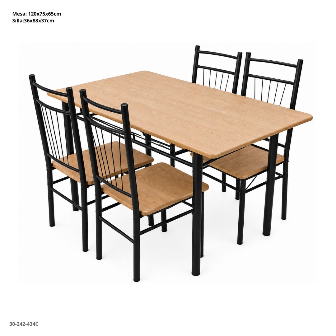 PLASTIC 5-SEAT TERRACE SET SATANA / 8-0138