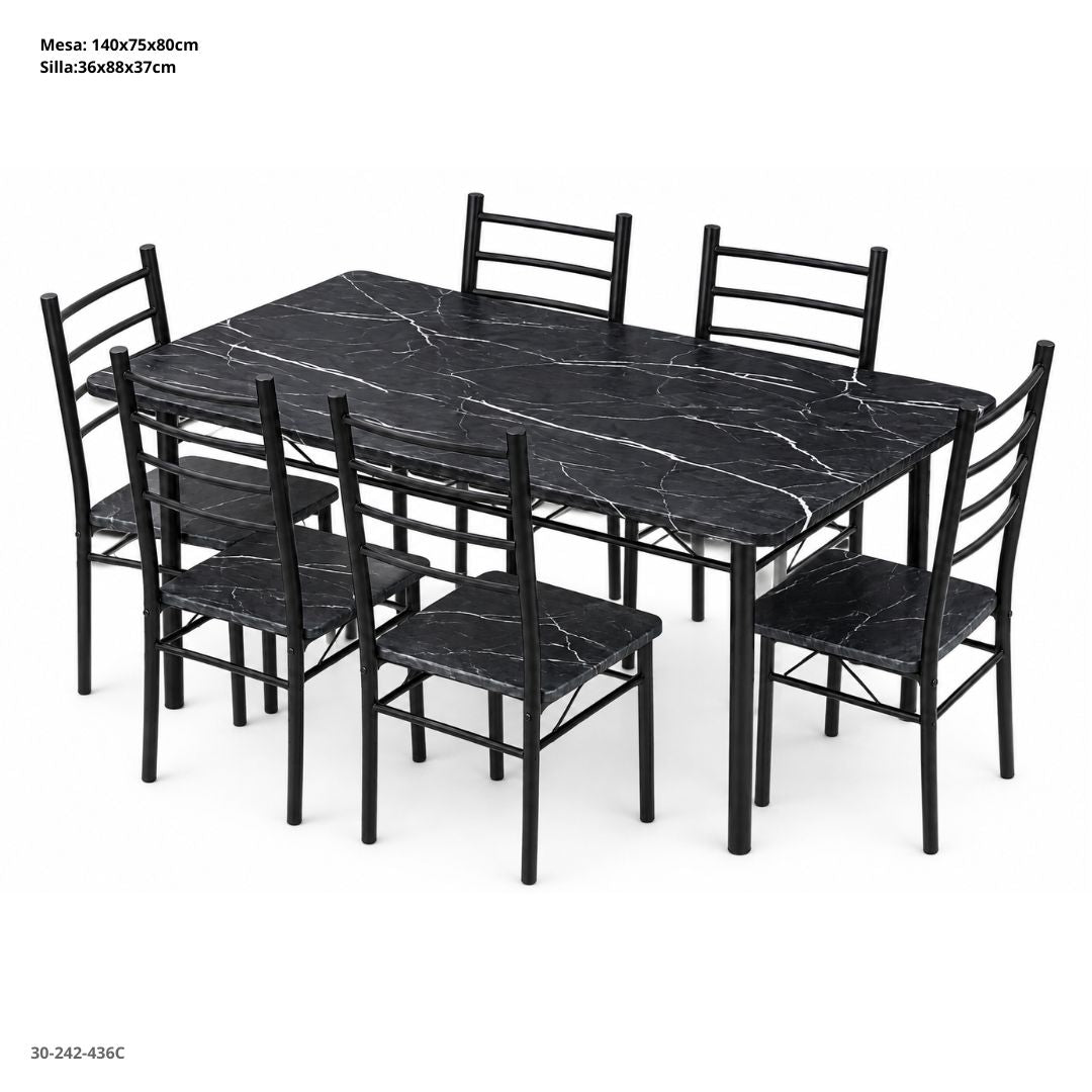 PLASTIC 5-SEAT TERRACE SET SATANA / 8-0138