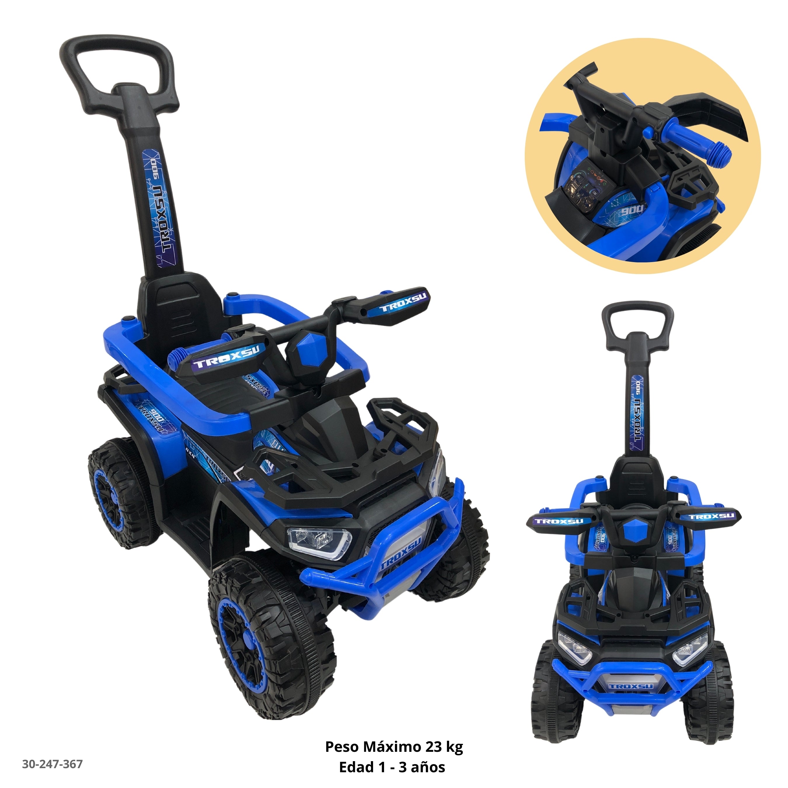 MOTO AZUL PARA NIÑOS - plástico