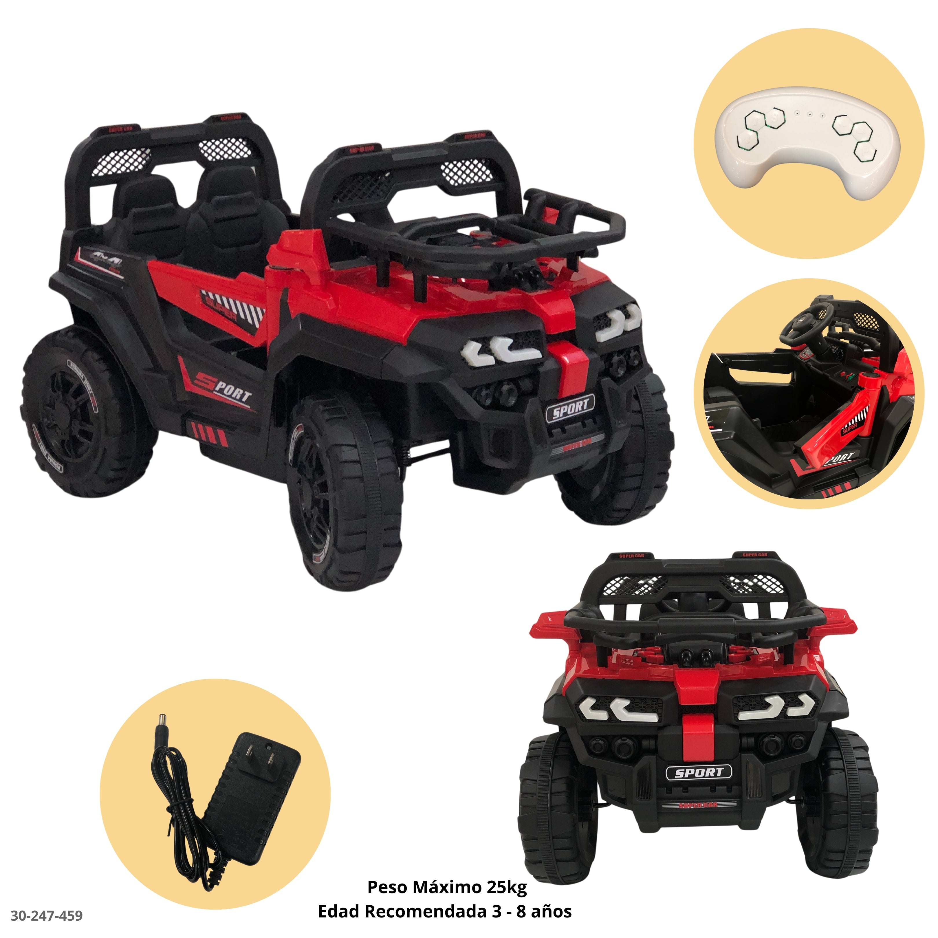 CARRO ROJO PARA NIÑOS