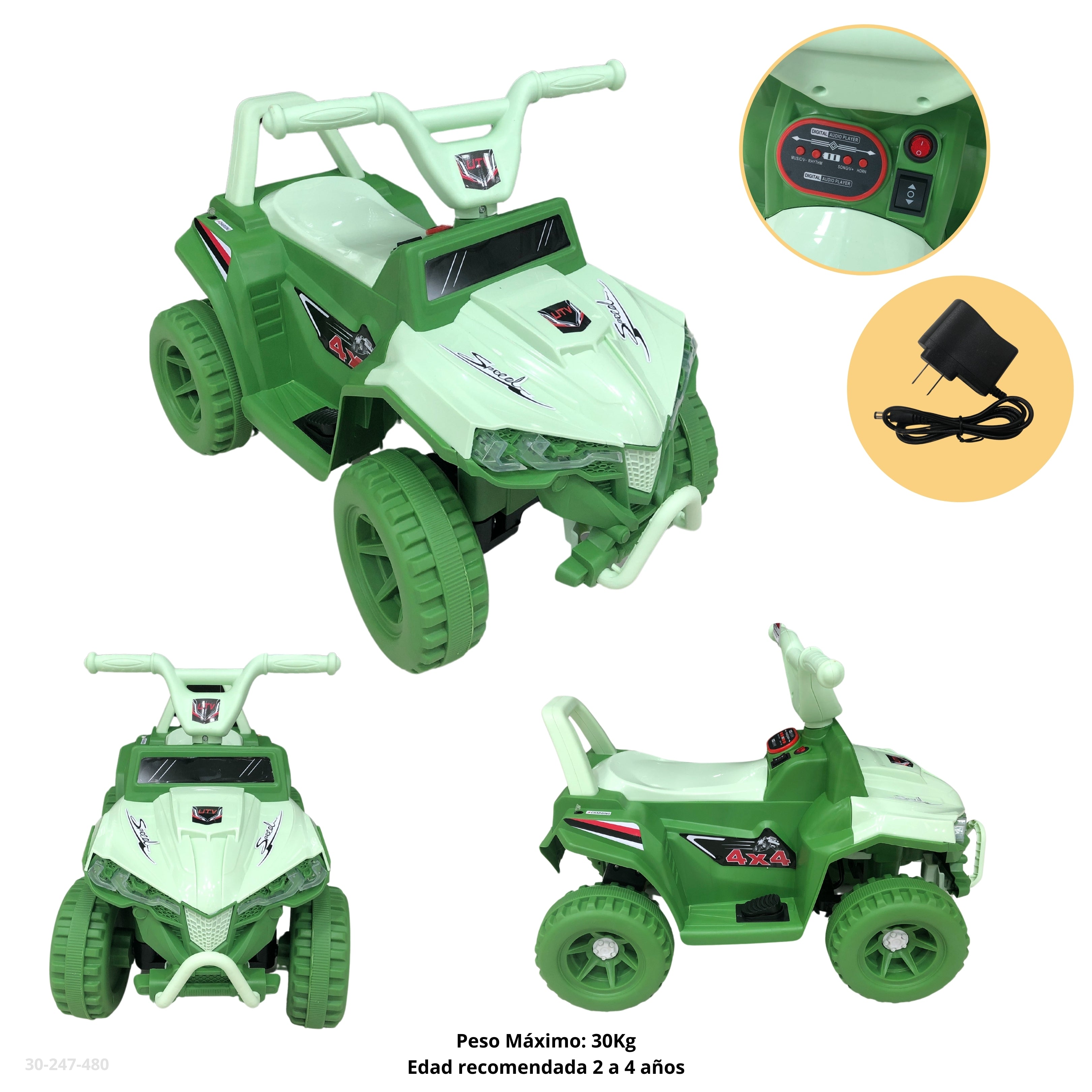 CARRO MOTO SAFARI VERDE