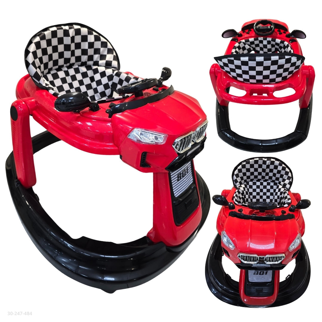 Andadera para bebé tipo carro deportivo color rojo (30-247-484)
